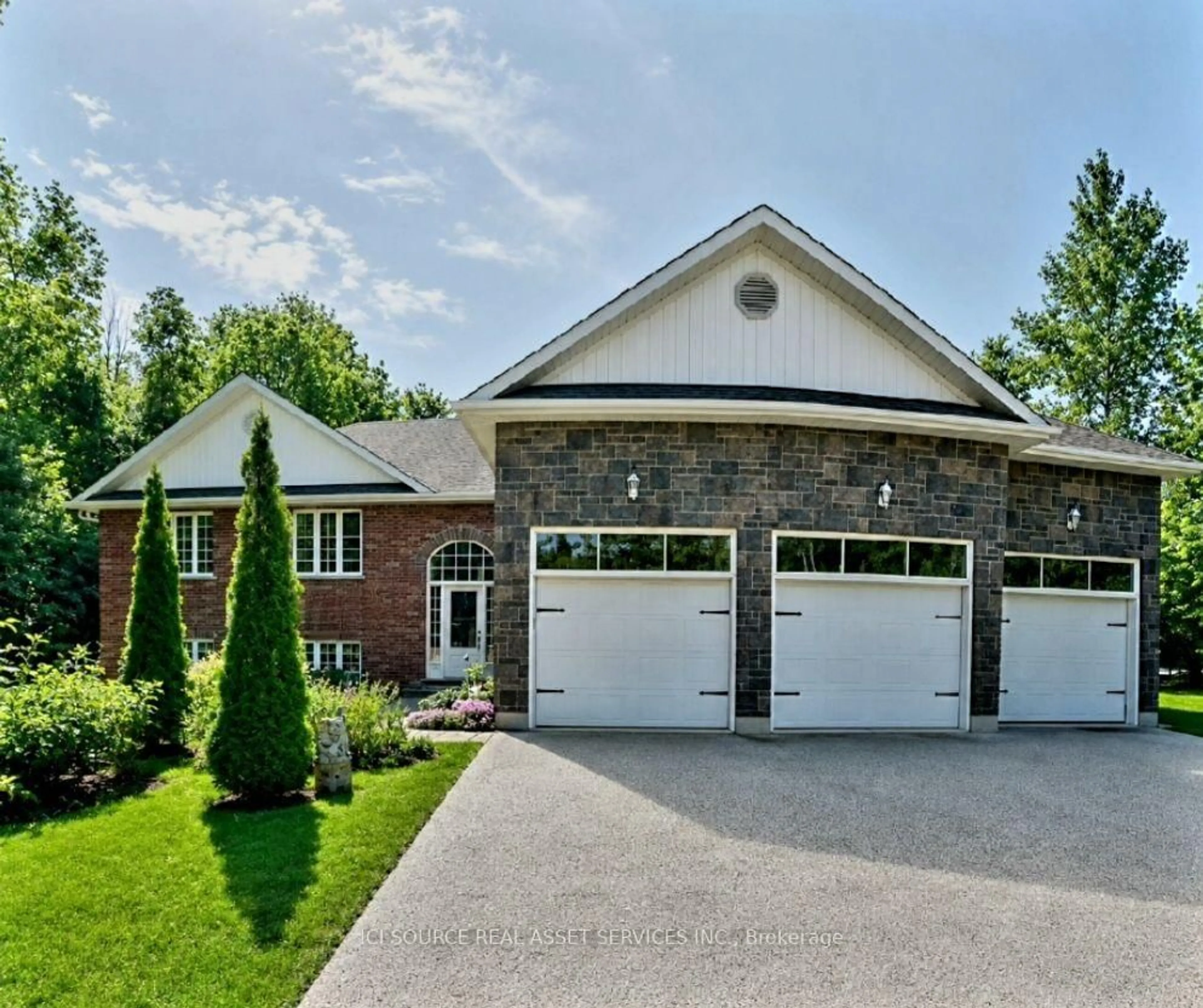 Home with brick exterior material, street for 1361 Rimkey Cres, Severn Ontario L3V 0E9