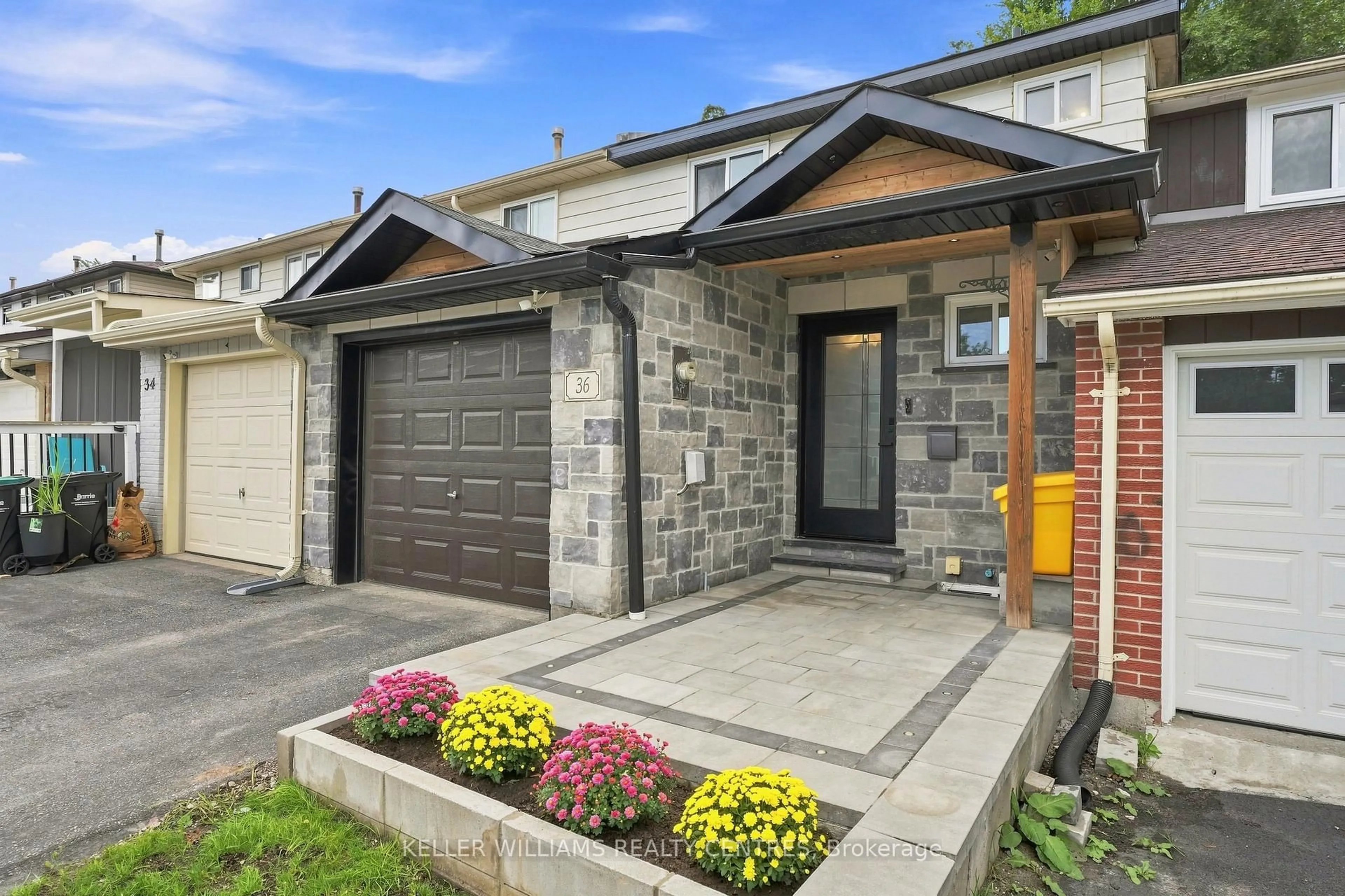 Home with brick exterior material, street for 36 Chaucer Cres, Barrie Ontario L4N 4T7