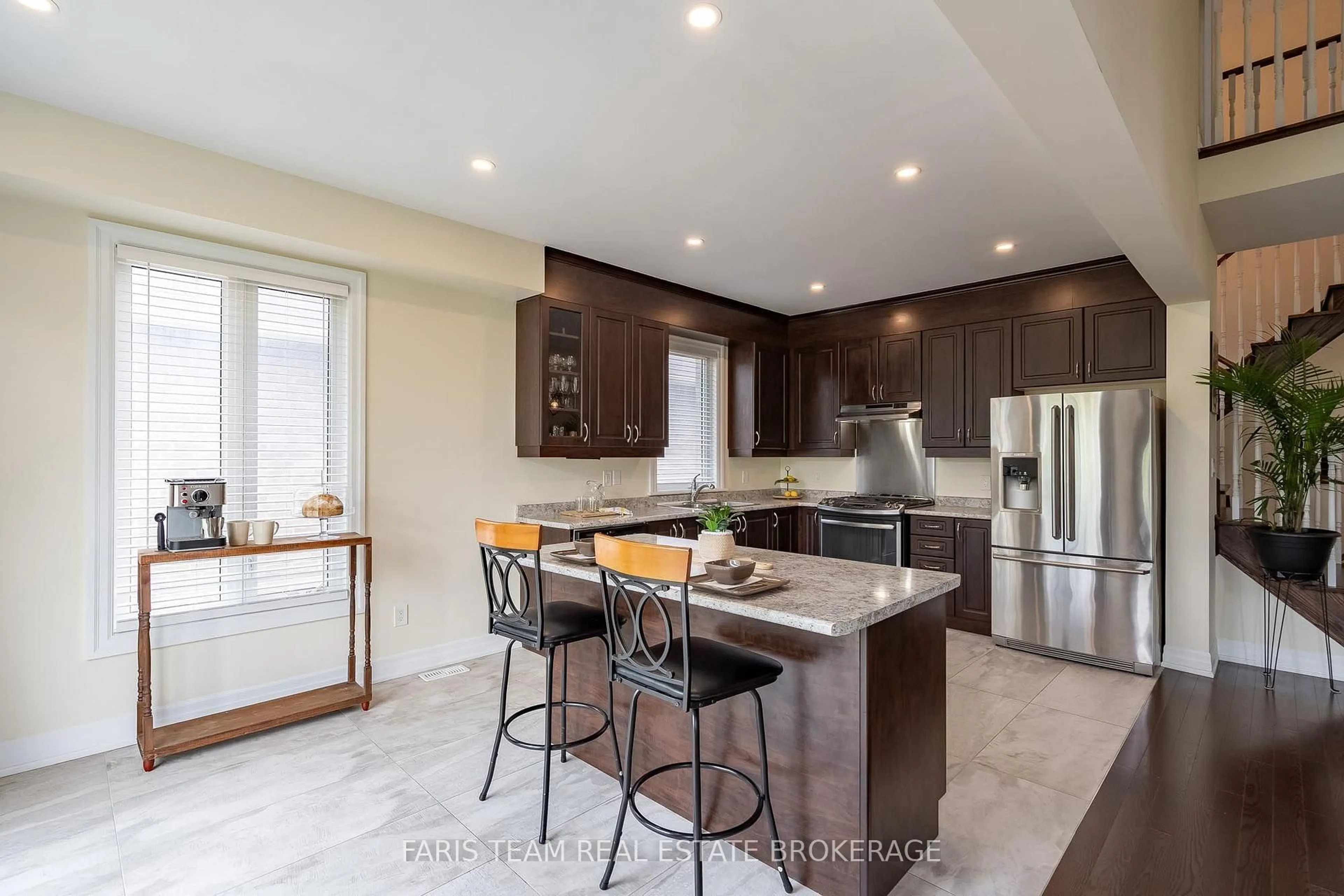 Contemporary kitchen, ceramic/tile floor for 113 Allegra Dr, Wasaga Beach Ontario L9Z 1P2