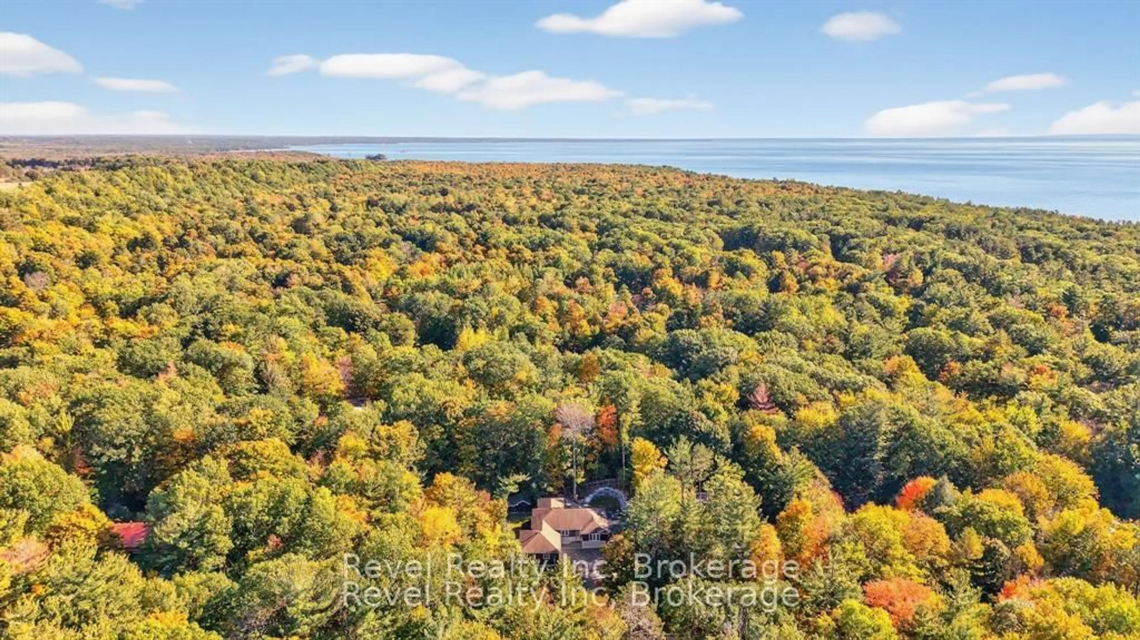 A pic from outside/outdoor area/front of a property/back of a property/a pic from drone, water/lake/river/ocean view for 683 Lafontaine Rd, Tiny Ontario L9M 0L6