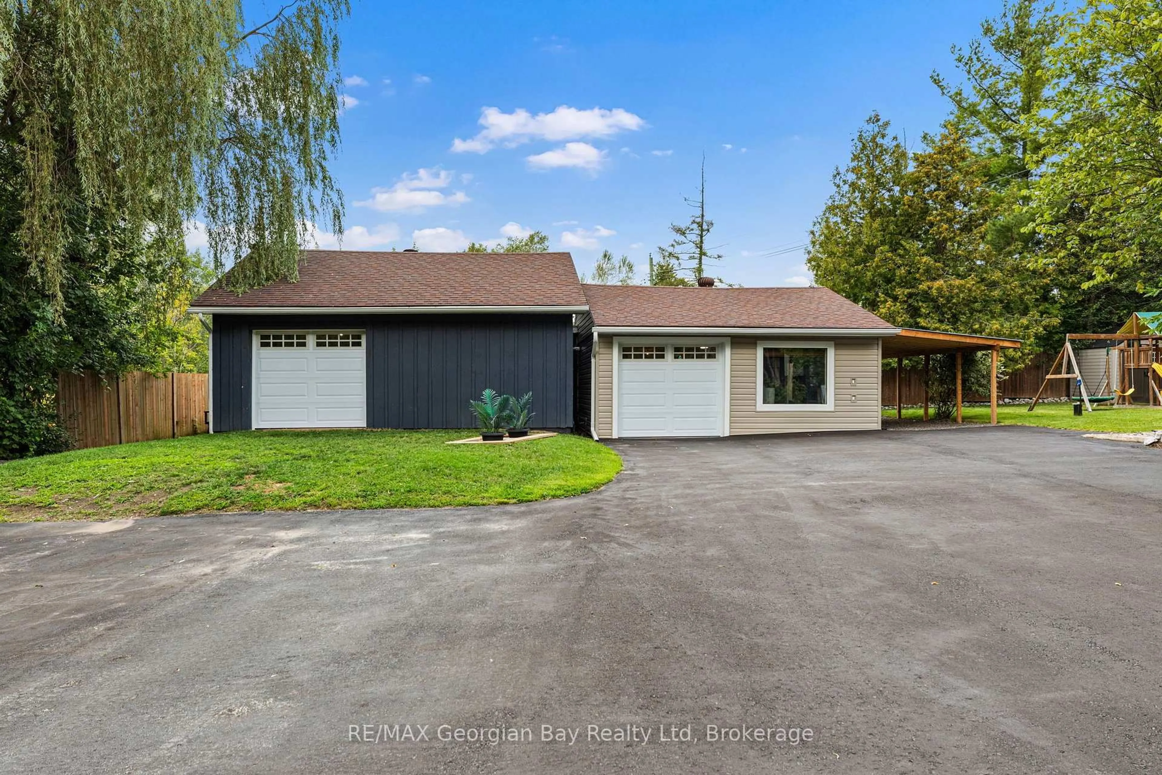 A pic from outside/outdoor area/front of a property/back of a property/a pic from drone, street for 2384 Whetham Rd, Springwater Ontario L0L 1P0