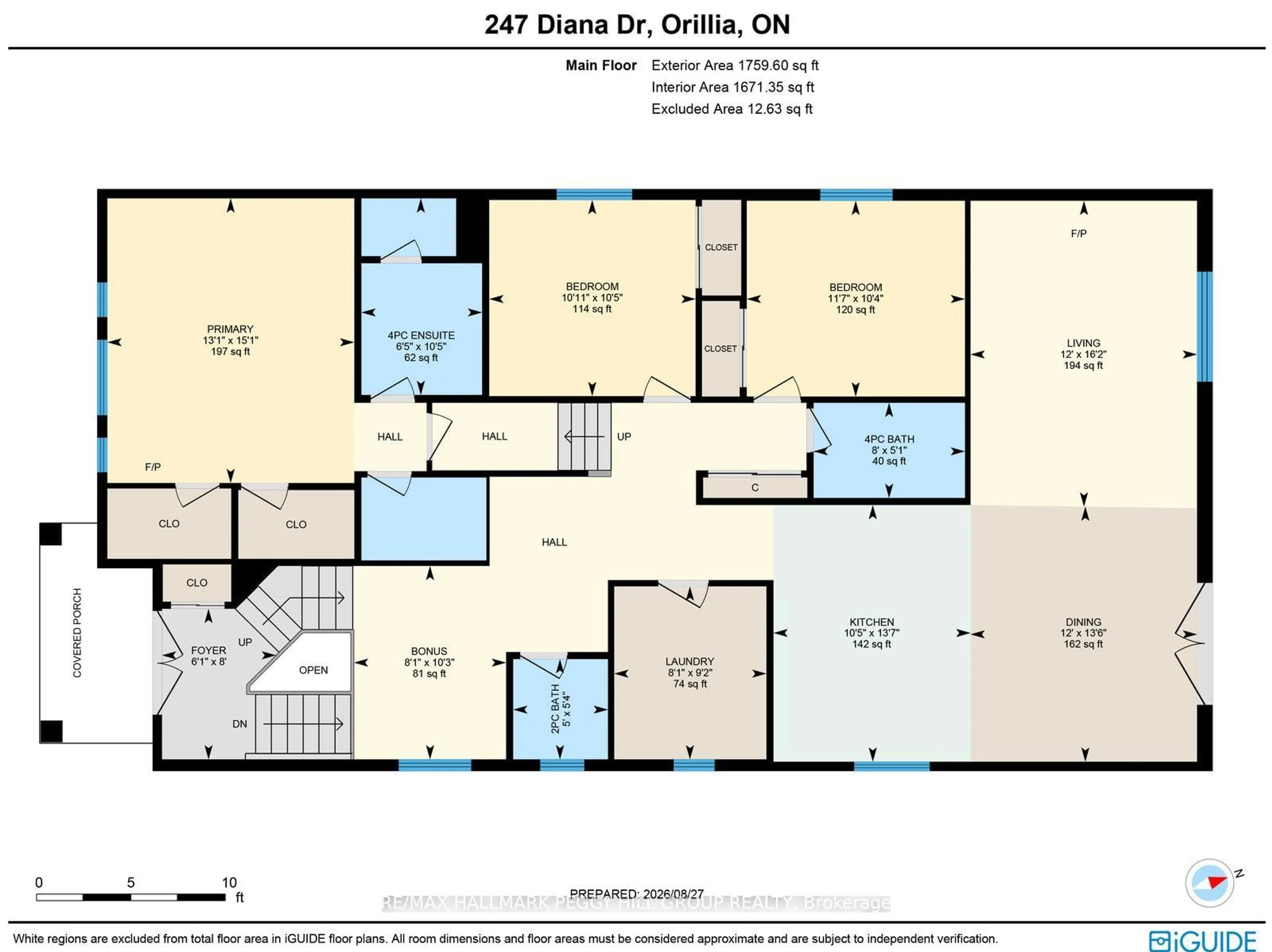 Floor plan for 247 Diana Dr, Orillia Ontario L3V 8J8