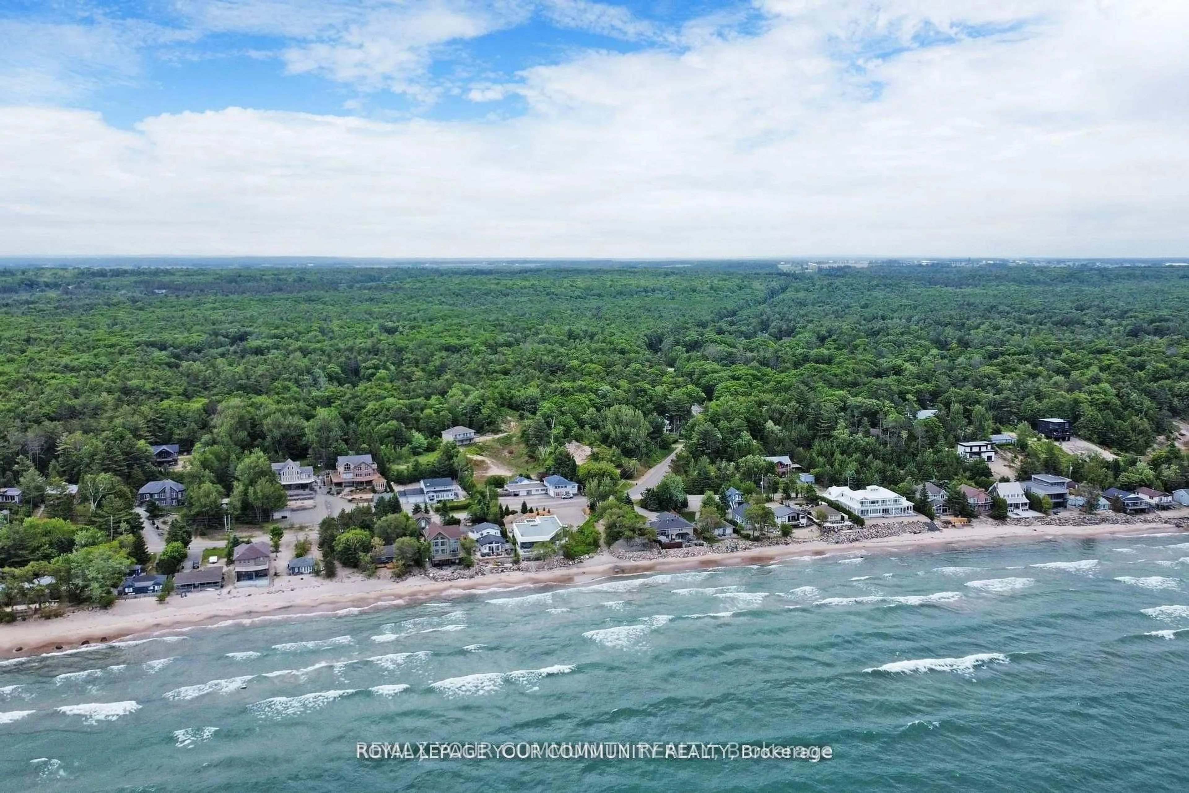 A pic from outside/outdoor area/front of a property/back of a property/a pic from drone, water/lake/river/ocean view for 1207 Tiny Beaches Rd, Tiny Ontario L0L 2T0