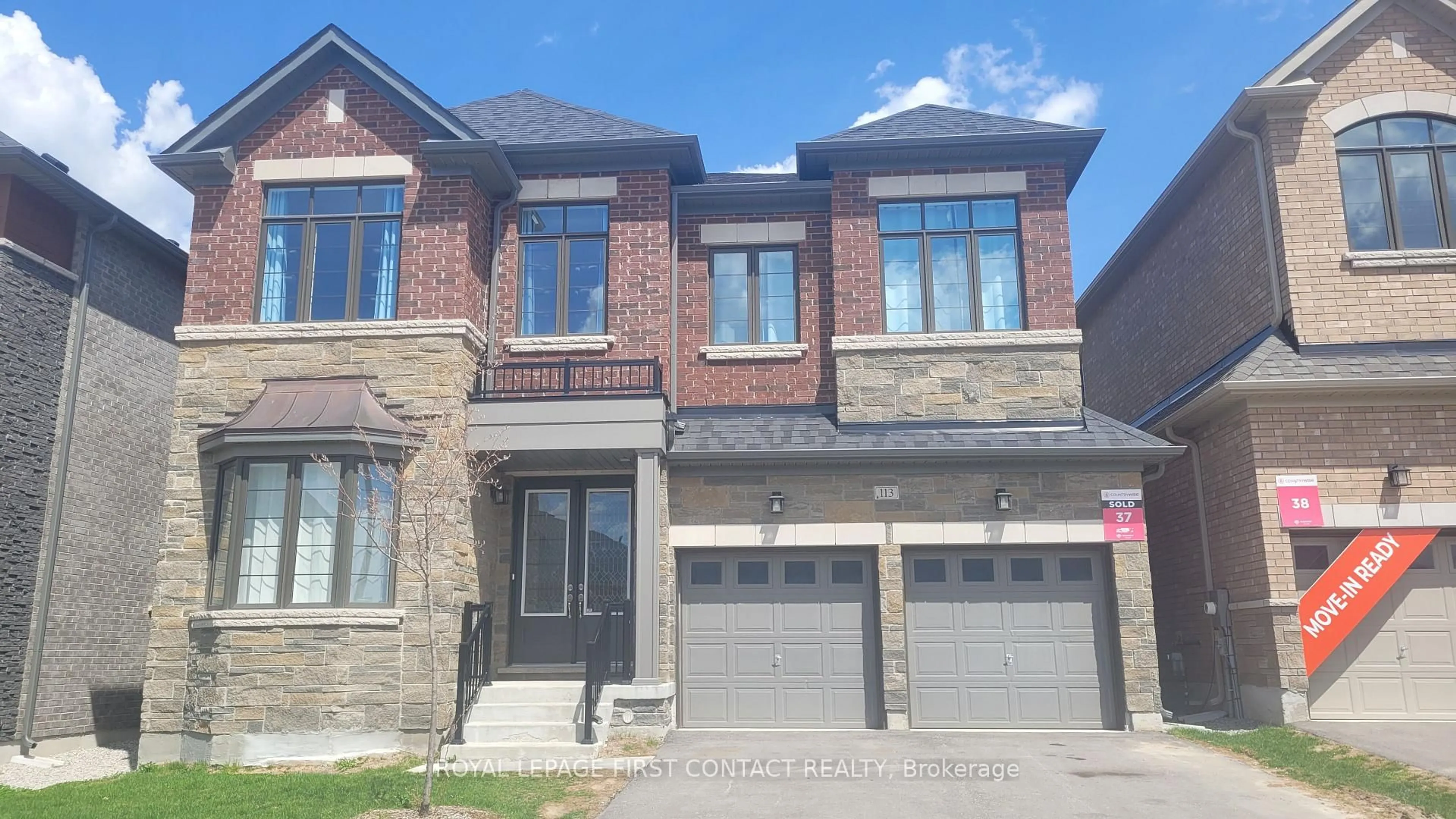 Home with brick exterior material, street for 113 BEARBERRY Rd, Springwater Ontario L0L 1Y3