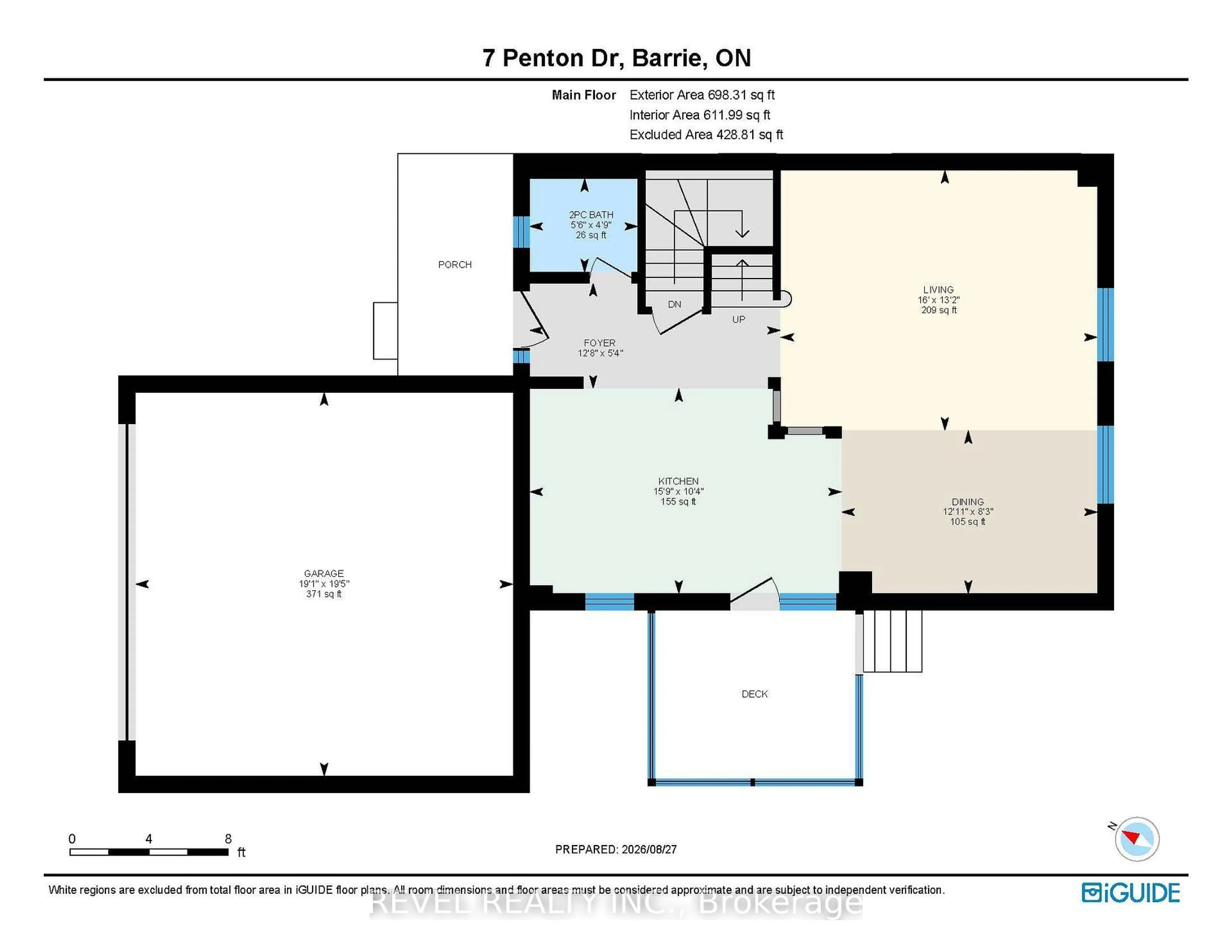 Floor plan for 7 Penton Dr, Barrie Ontario L4N 7A3