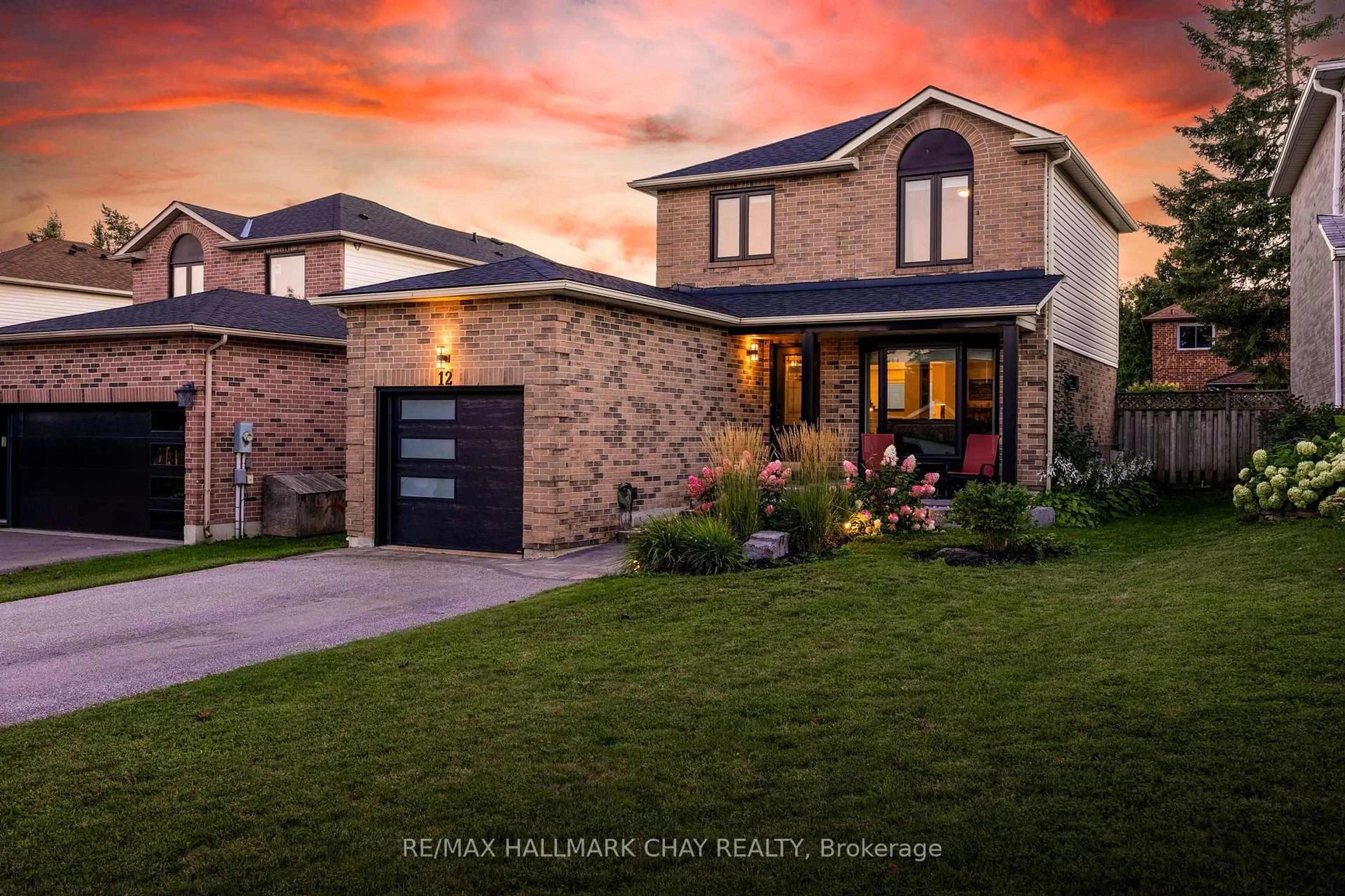 Home with brick exterior material, street for 12 Grasett Cres, Barrie Ontario L4N 6Z8