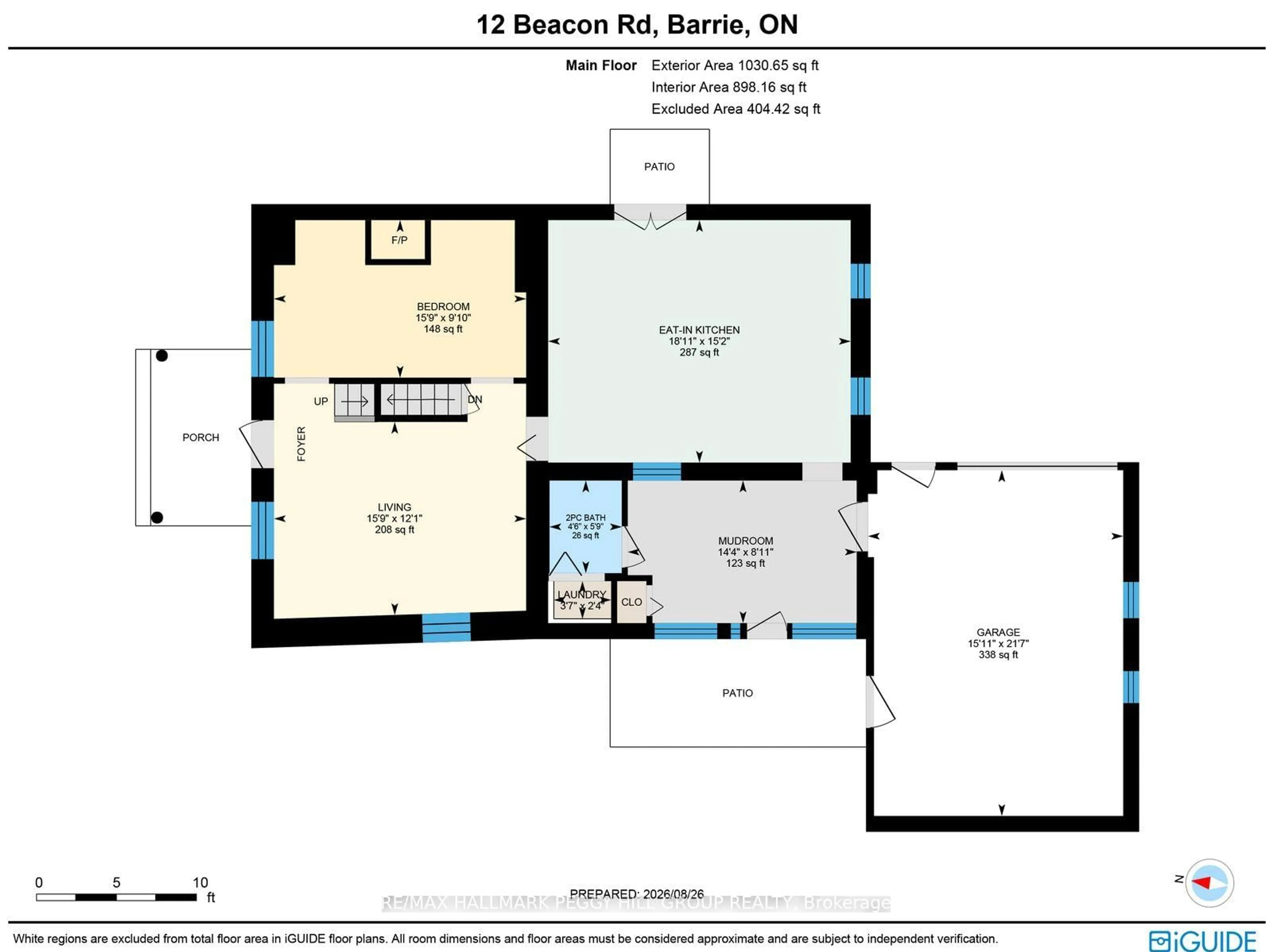 Floor plan for 12 Beacon Rd, Barrie Ontario L4N 9C8