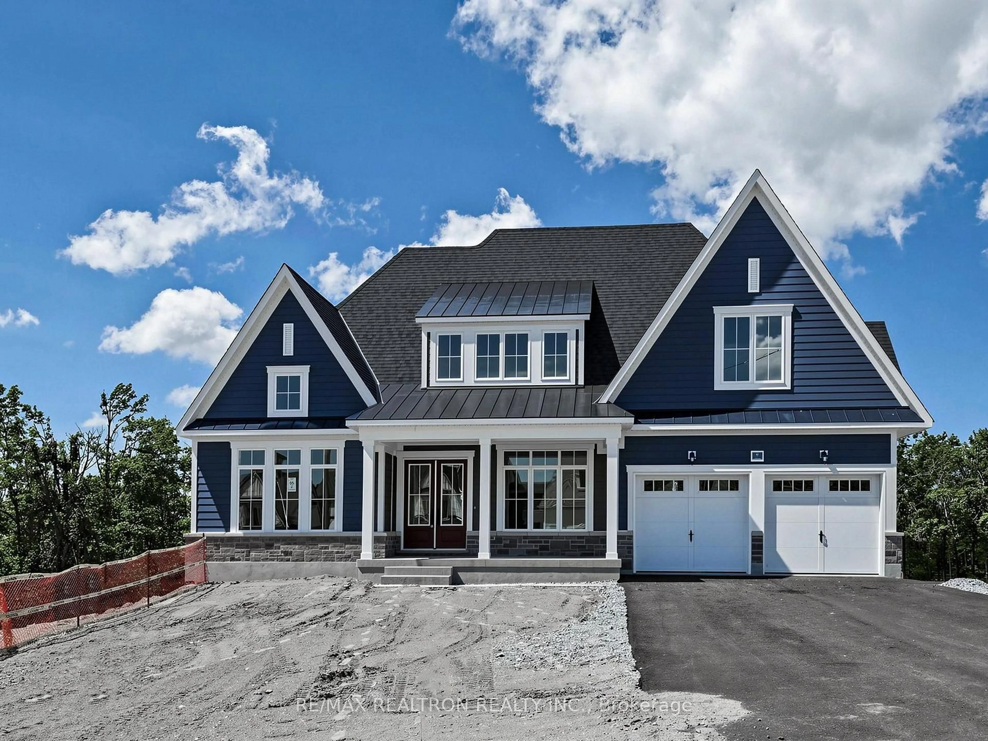 Home with brick exterior material, street for 76 Eagles Rest Estates Dr, Oro-Medonte Ontario L0L 2L0