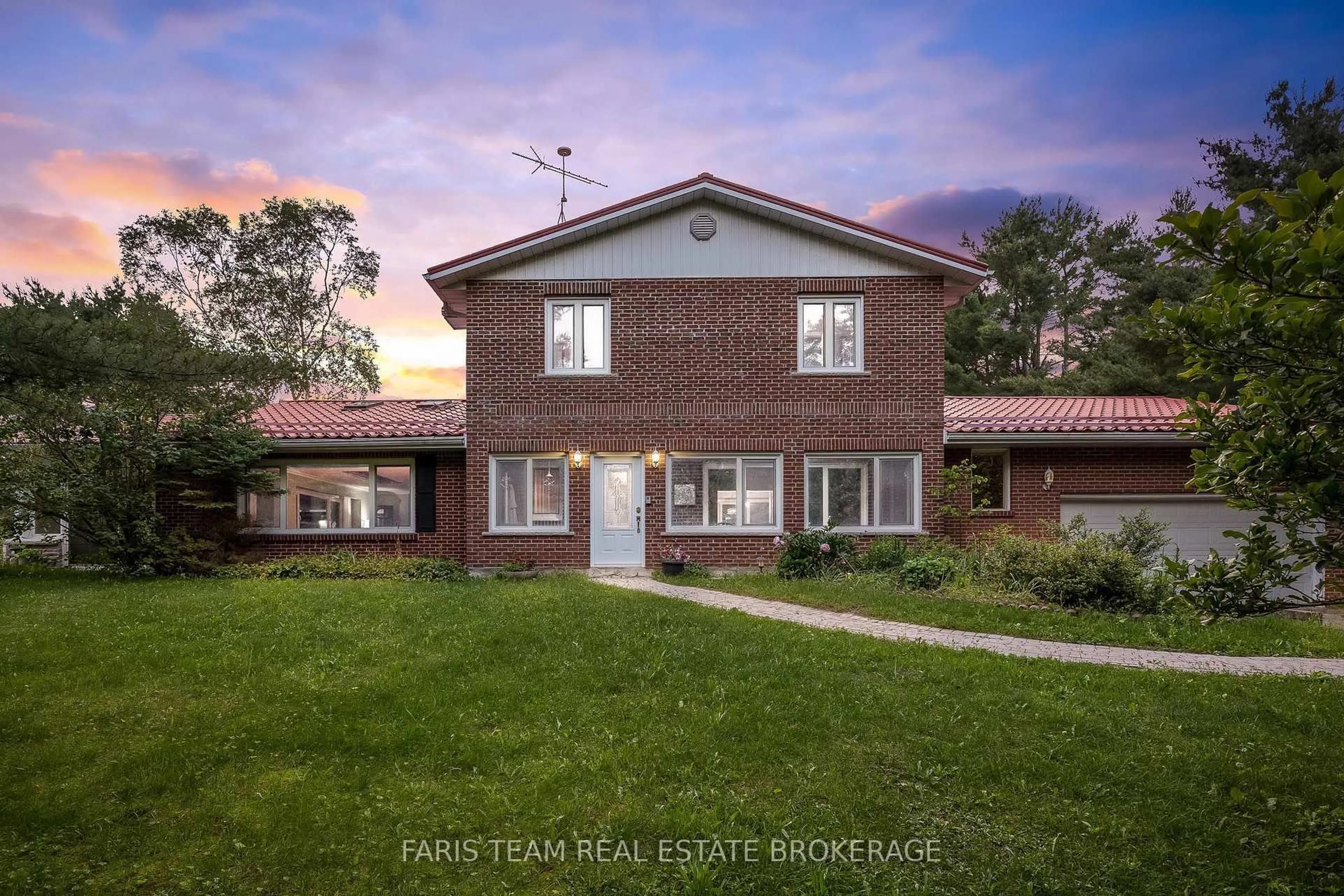 Home with brick exterior material, street for 3146 Wasdell Falls Rd, Severn Ontario L0K 2B0