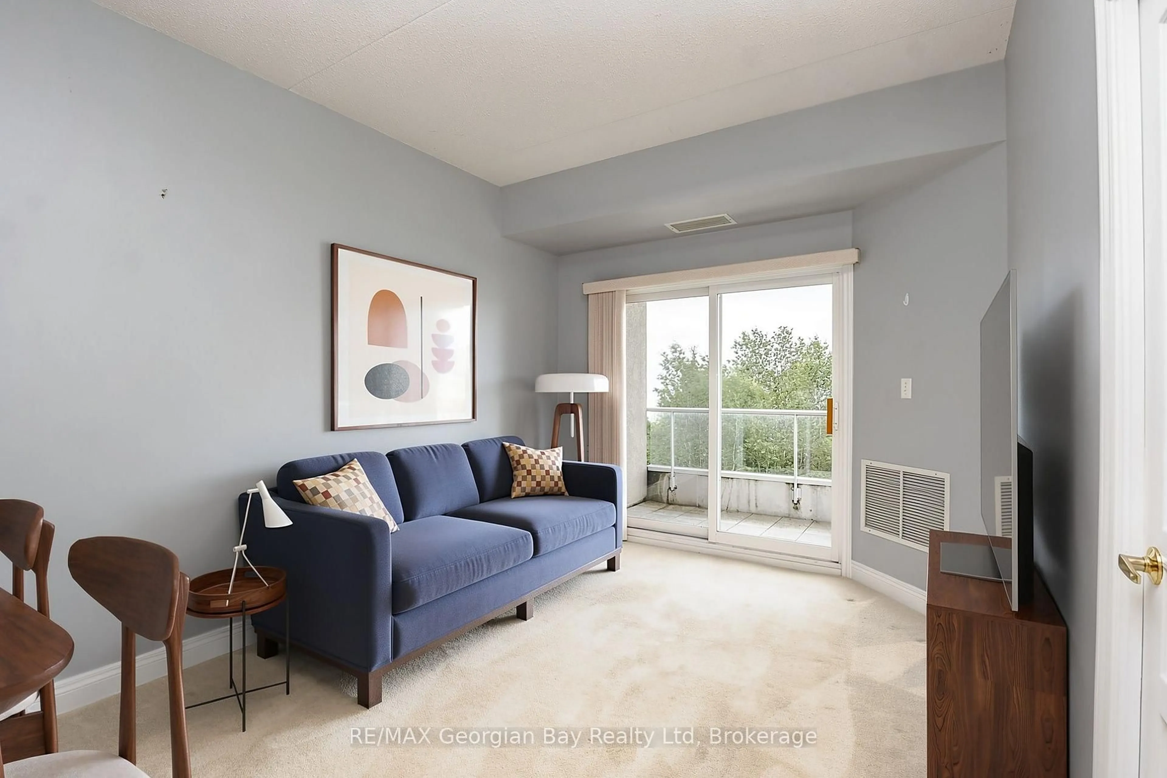 Living room with furniture, unknown for 280 Aberdeen Blvd #415, Midland Ontario L4R 5N4