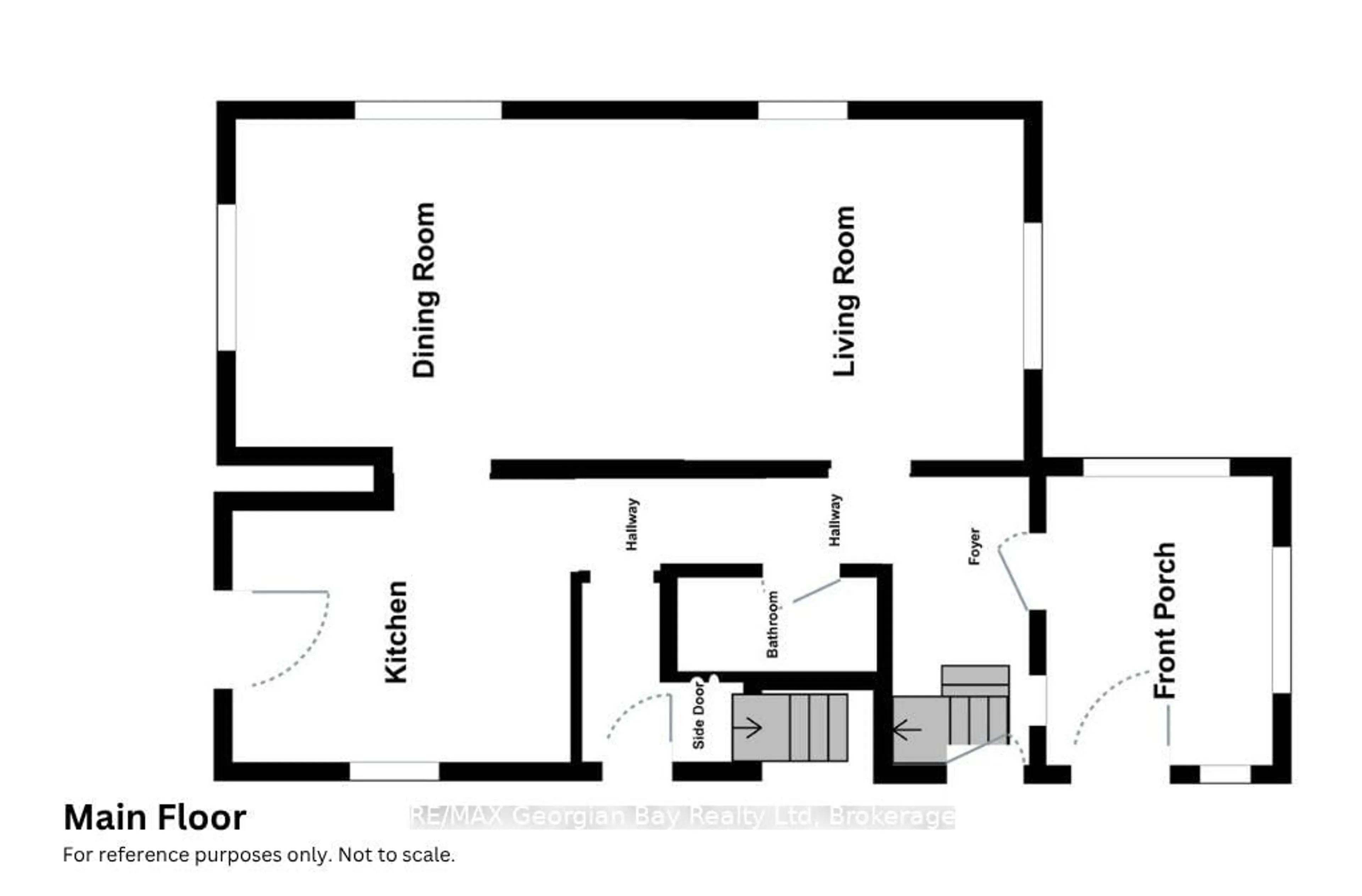 Floor plan for 449 Elizabeth St, Midland Ontario L4R 1Z7