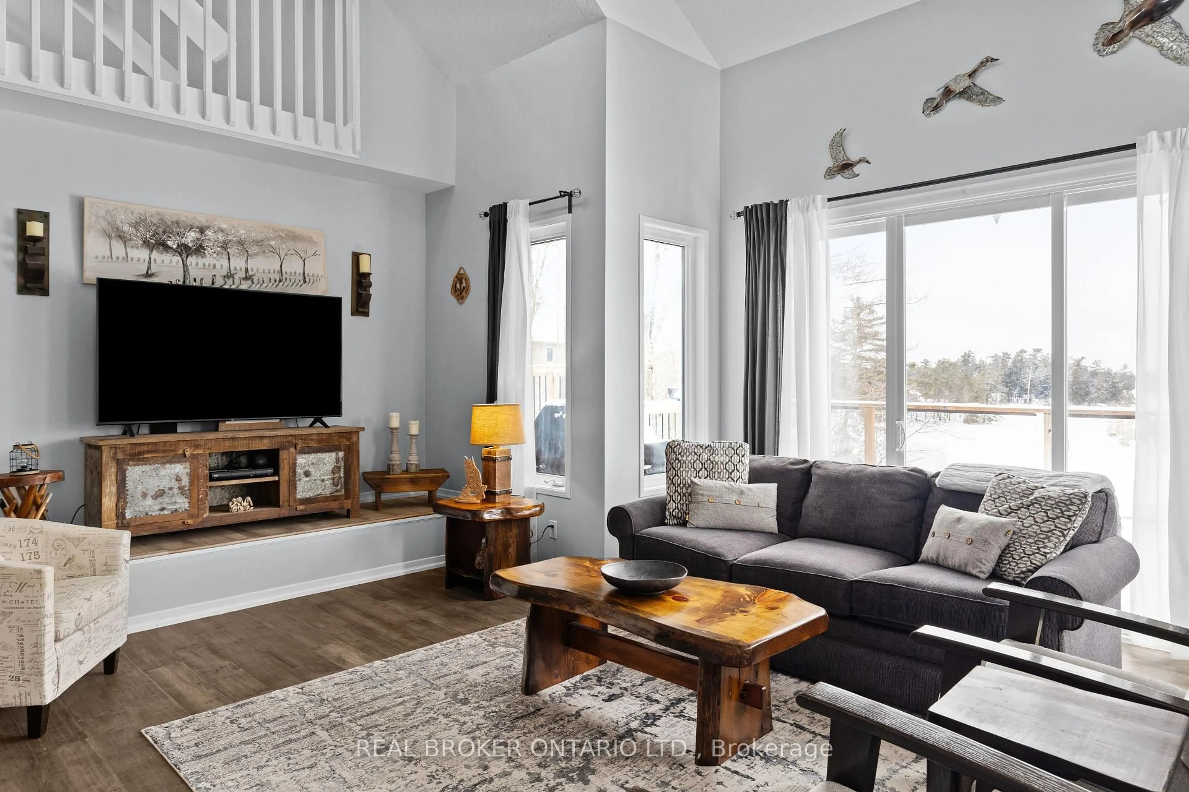 Living room with furniture, unknown for 2043 Beman Point Lane, Severn Ontario L0K 1E0