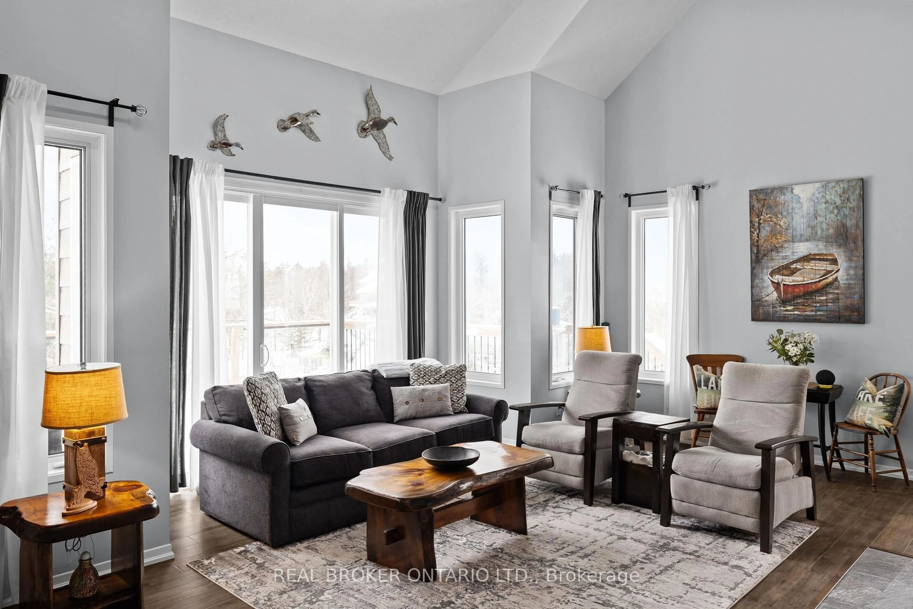 Living room with furniture, unknown for 2043 Beman Point Lane, Severn Ontario L0K 1E0