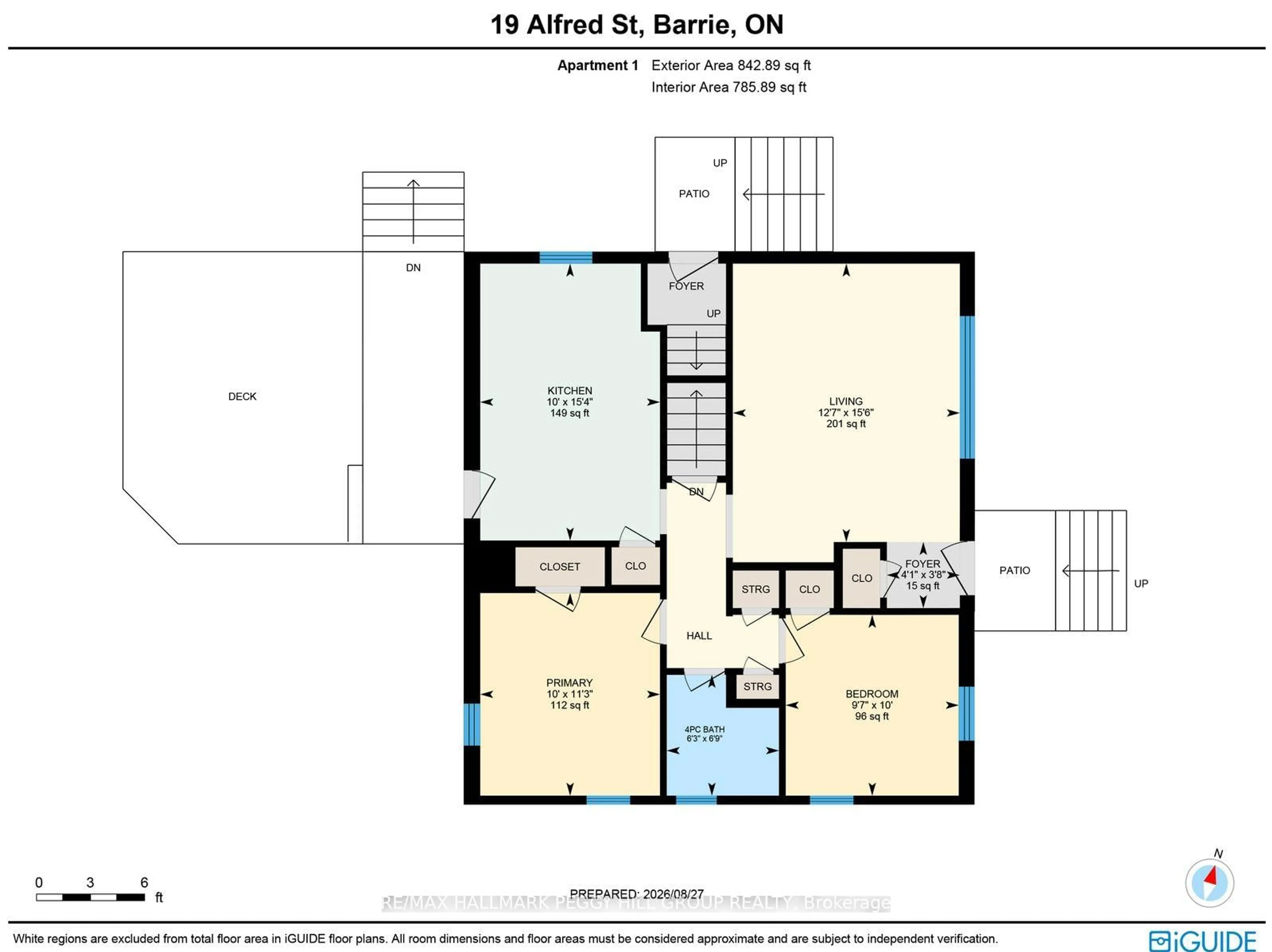 Floor plan for 19 Alfred St, Barrie Ontario L4N 3L9