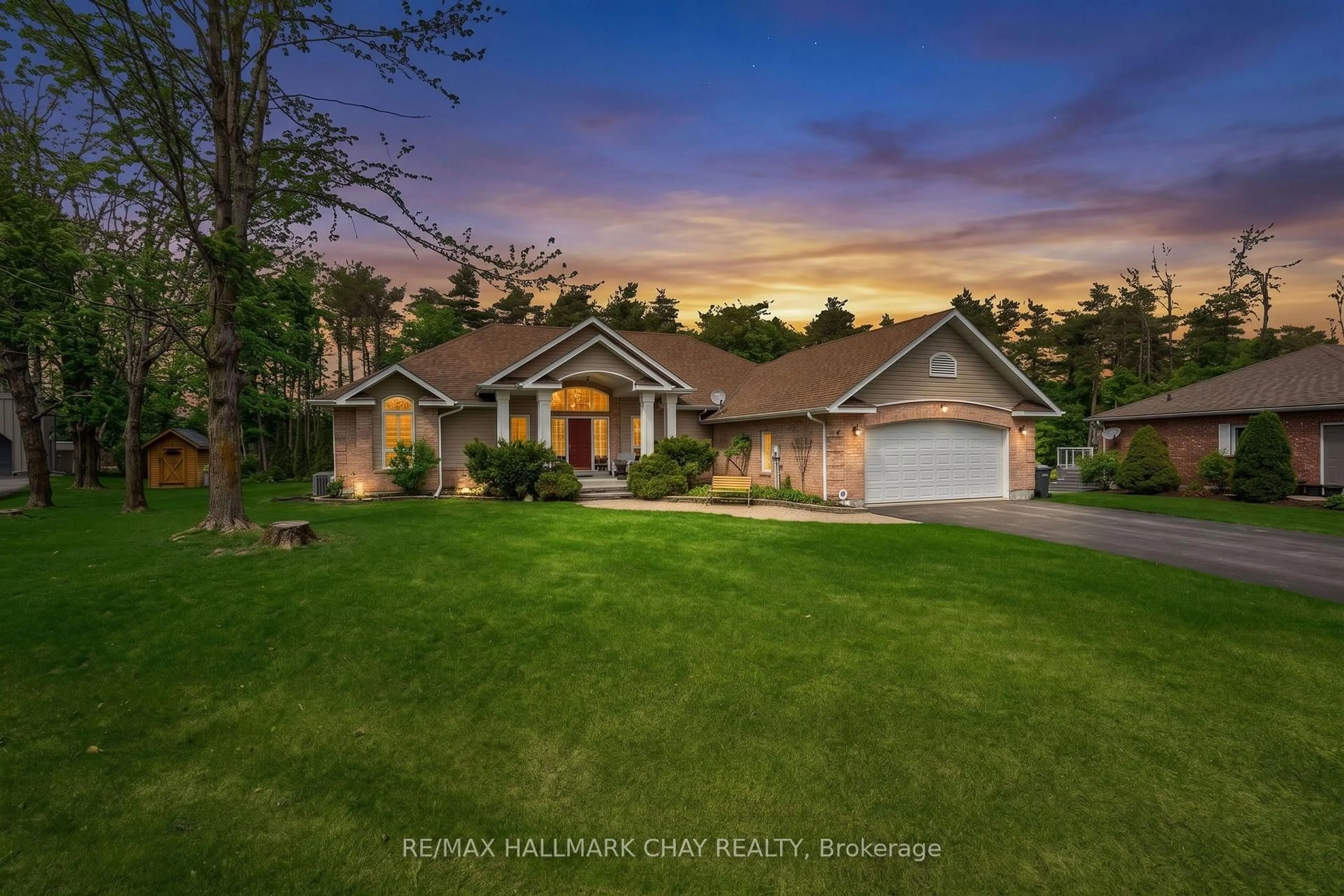 A pic from outside/outdoor area/front of a property/back of a property/a pic from drone, unknown for 16 Chestnut Lane, Oro-Medonte Ontario L0L 2L0