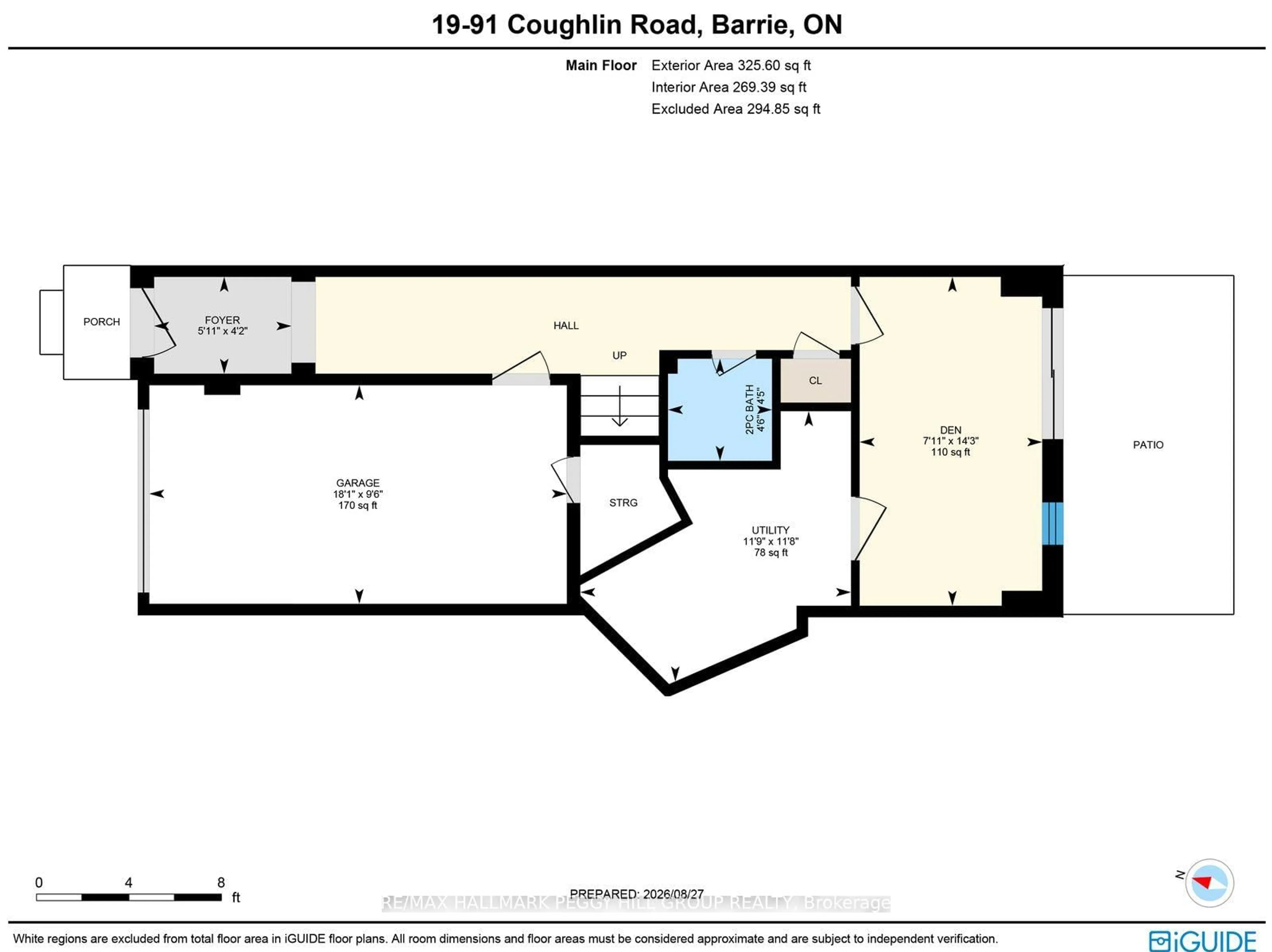 Floor plan for 91 Coughlin Rd #19, Barrie Ontario L4N 0L6