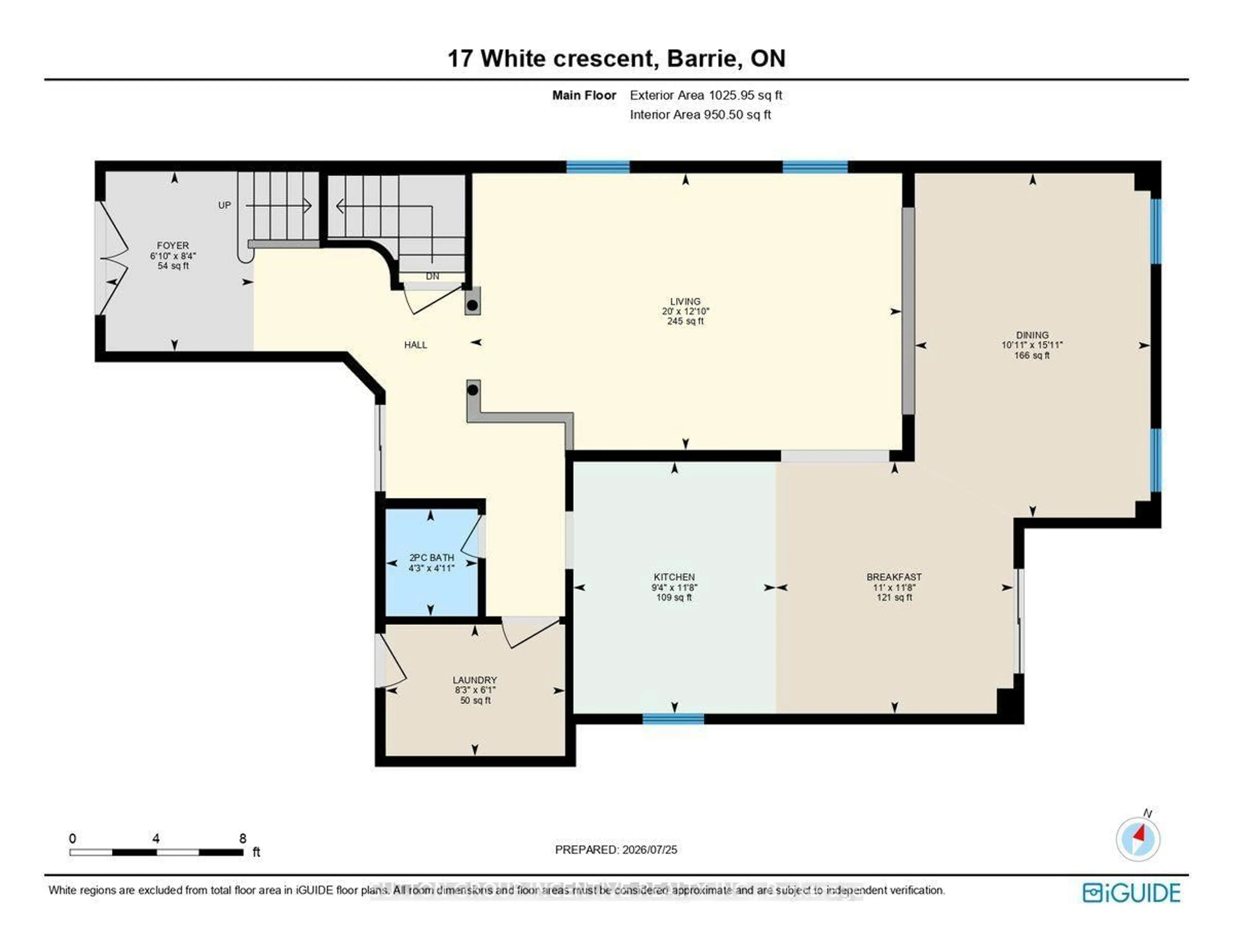 Floor plan for 17 White Cres, Barrie Ontario L4N 5Z9