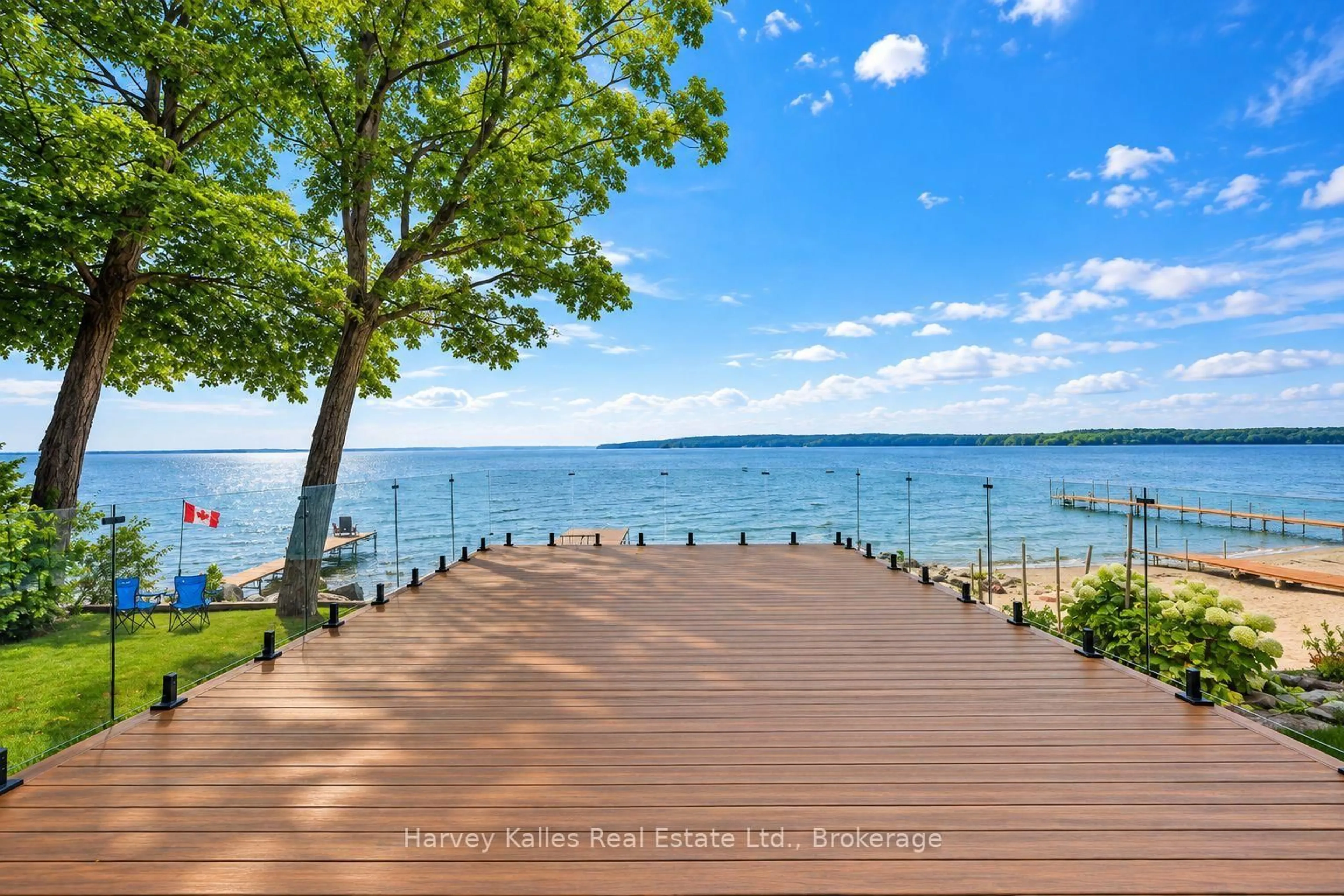 Patio, water/lake/river/ocean view for 1515 Champlain Rd, Tiny Ontario L9M 0C1