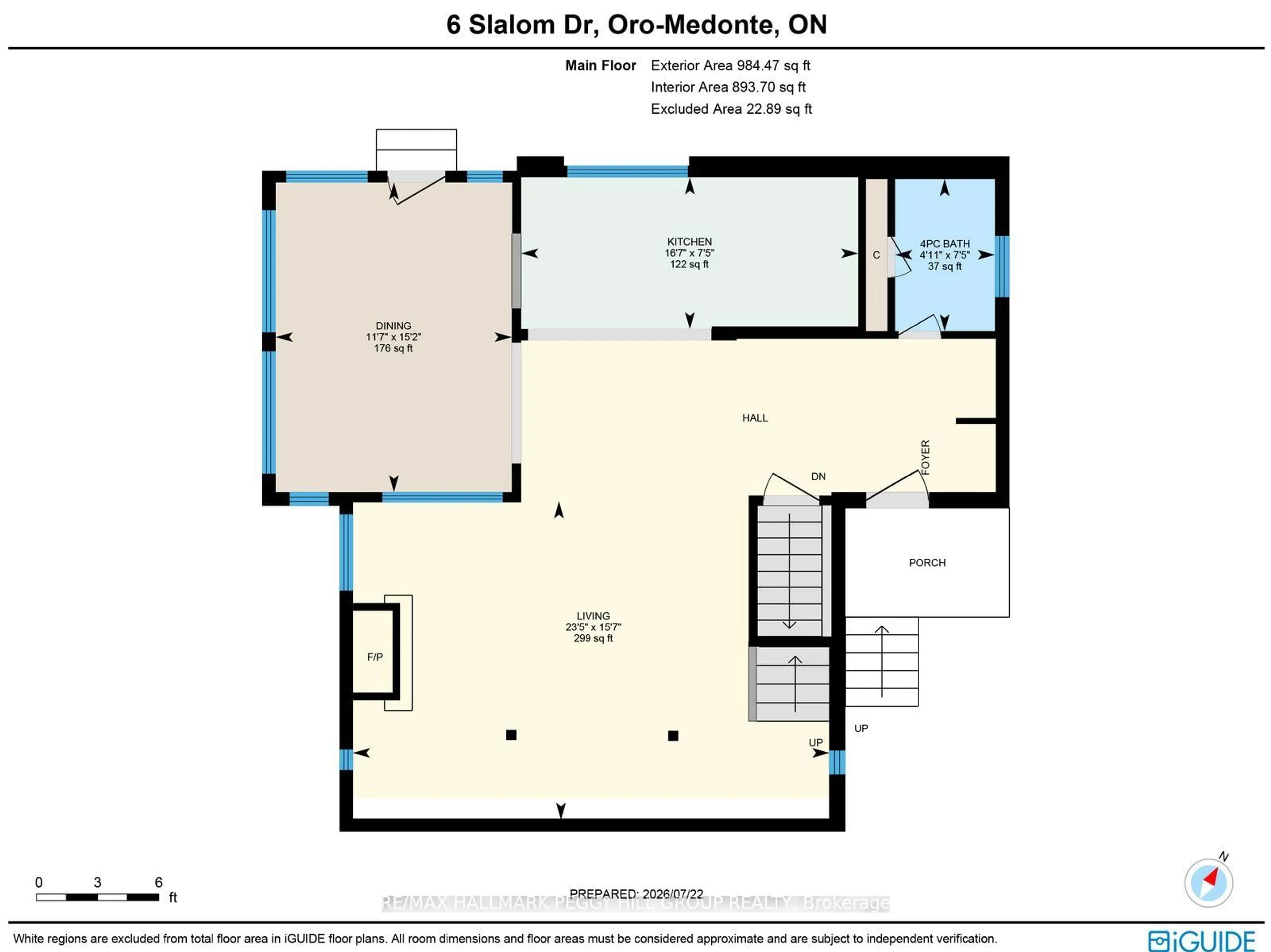 Floor plan for 6 Slalom Dr, Oro-Medonte Ontario L0K 1N0