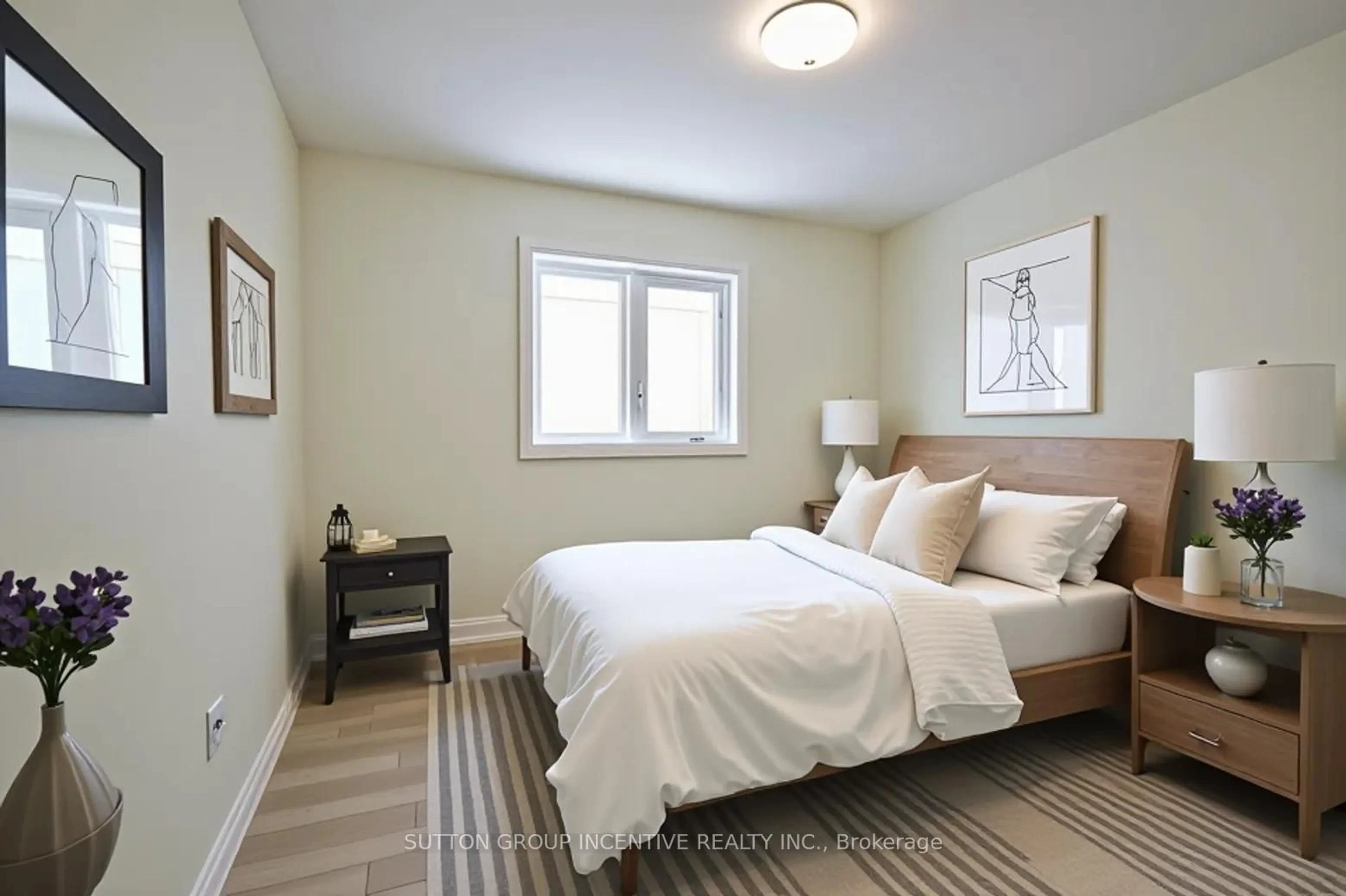 Bedroom with bed, unknown for 45 Harold Ave, Severn Ontario L0K 1E0