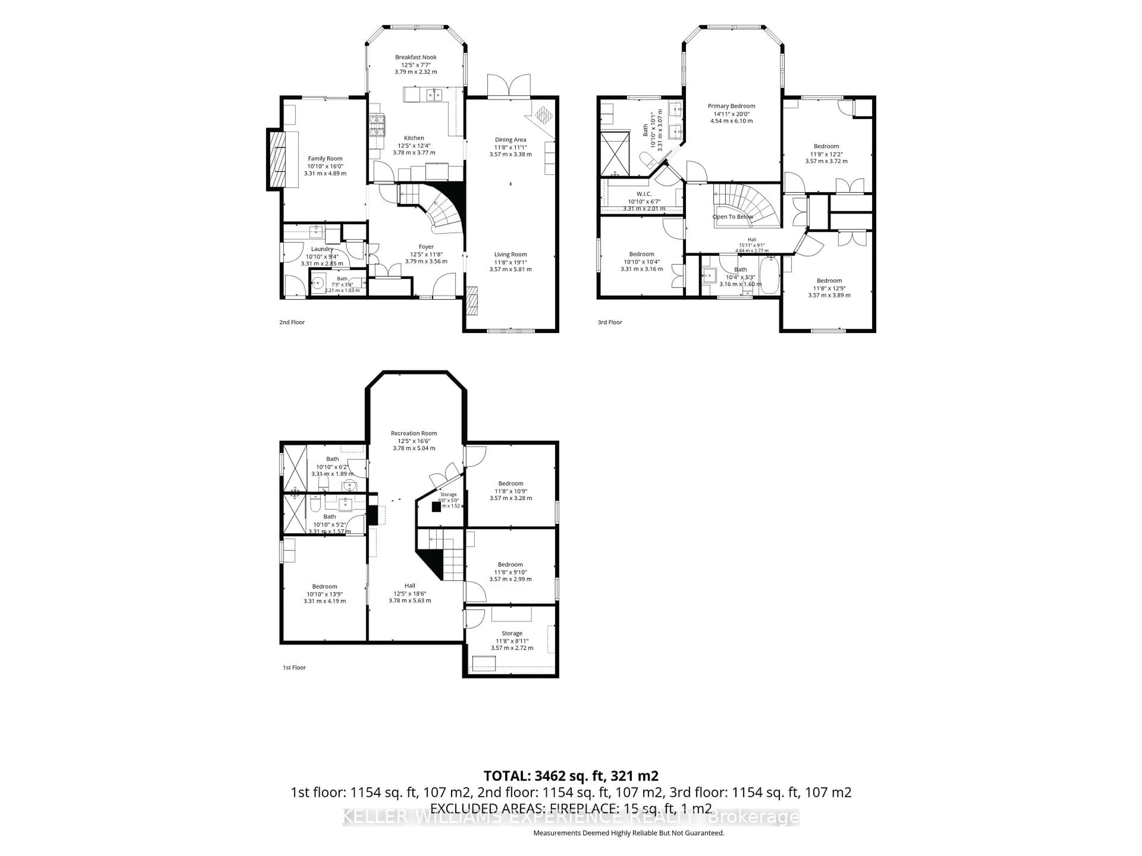 Floor plan for 18 Florence Park Rd, Barrie Ontario L4N 6Y8