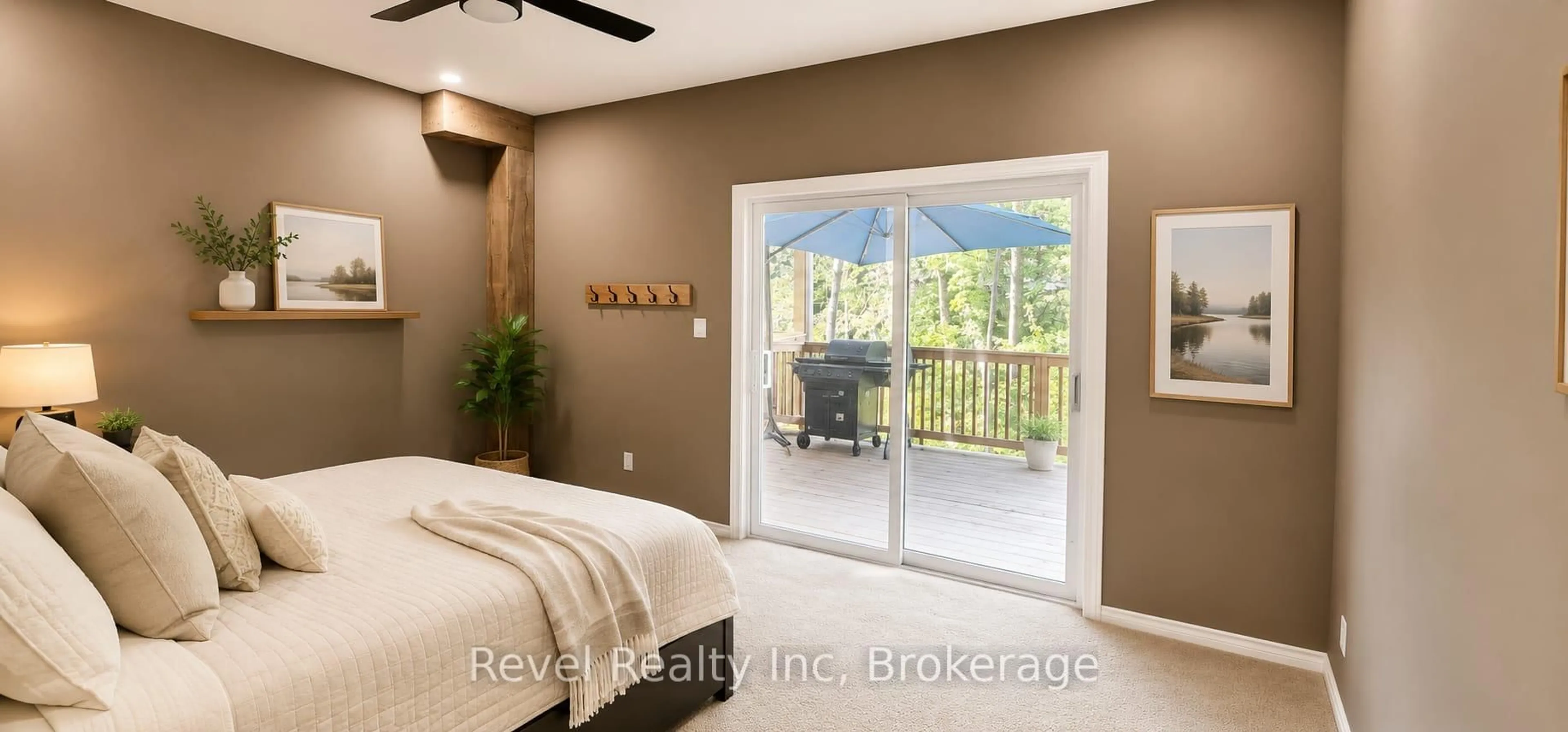 Bedroom with bed, unknown for 157 Desroches Tr #n/a, Tiny Ontario L9M 0H3