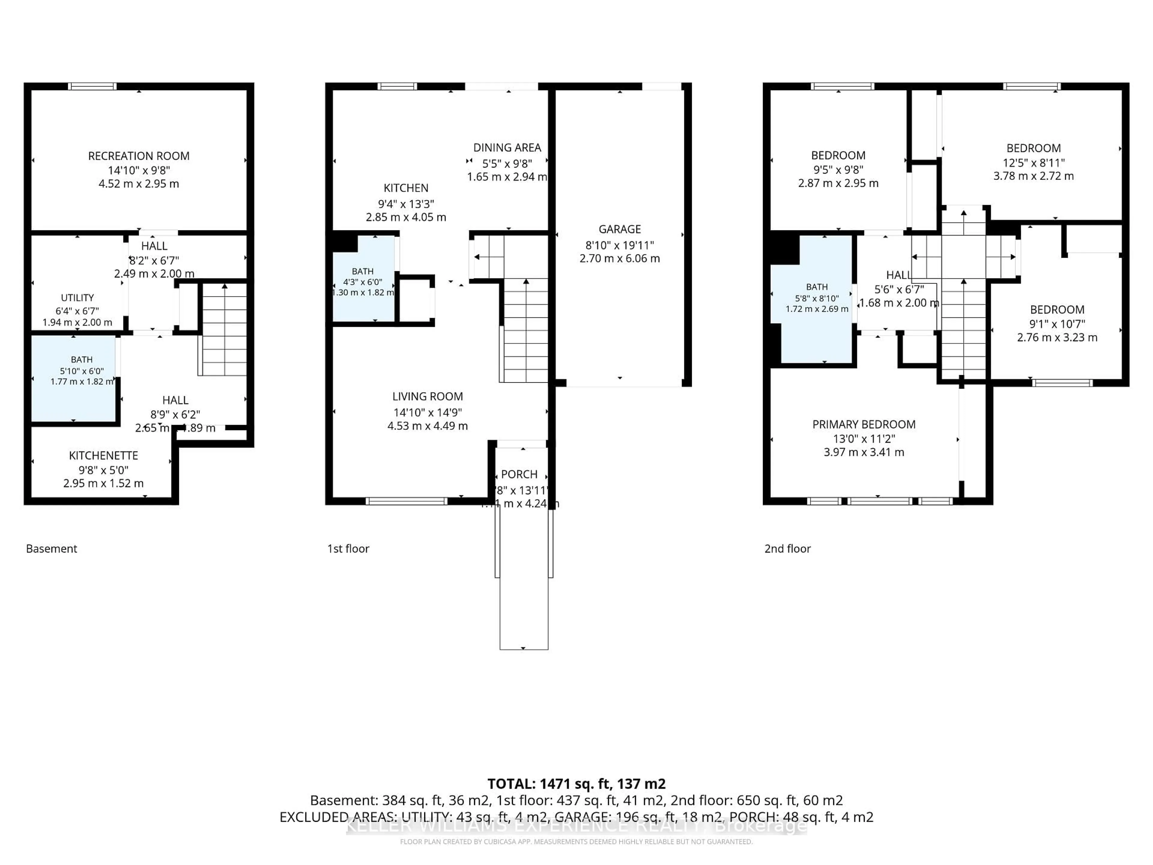 Floor plan for 38 Kenwell Cres #9, Barrie Ontario L4N 0Z6