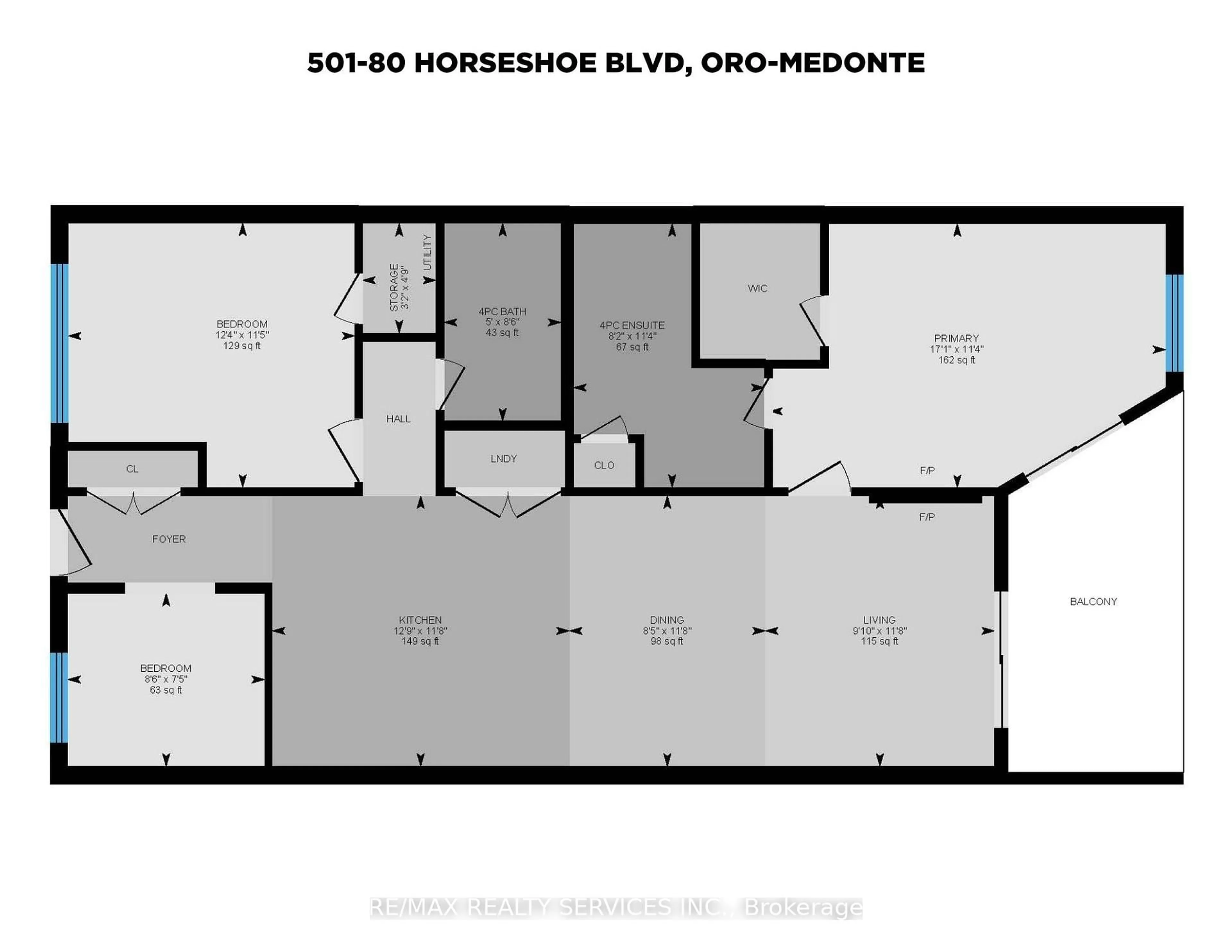 Floor plan for 80 Horseshoe Blvd #501, Oro-Medonte Ontario L4M 4Y8