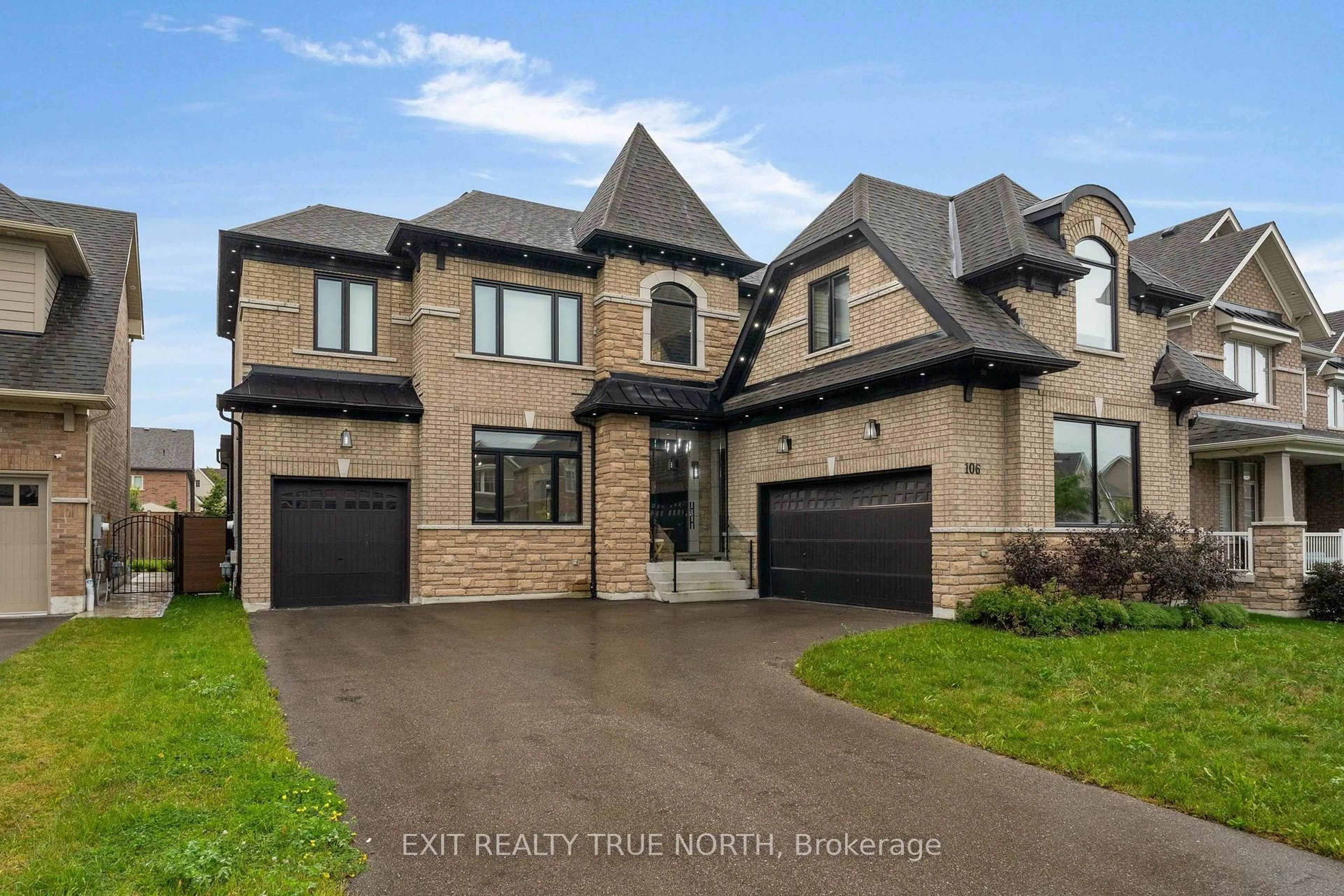 Home with brick exterior material, street for 106 Rugman Cres, Springwater Ontario L9X 2A5