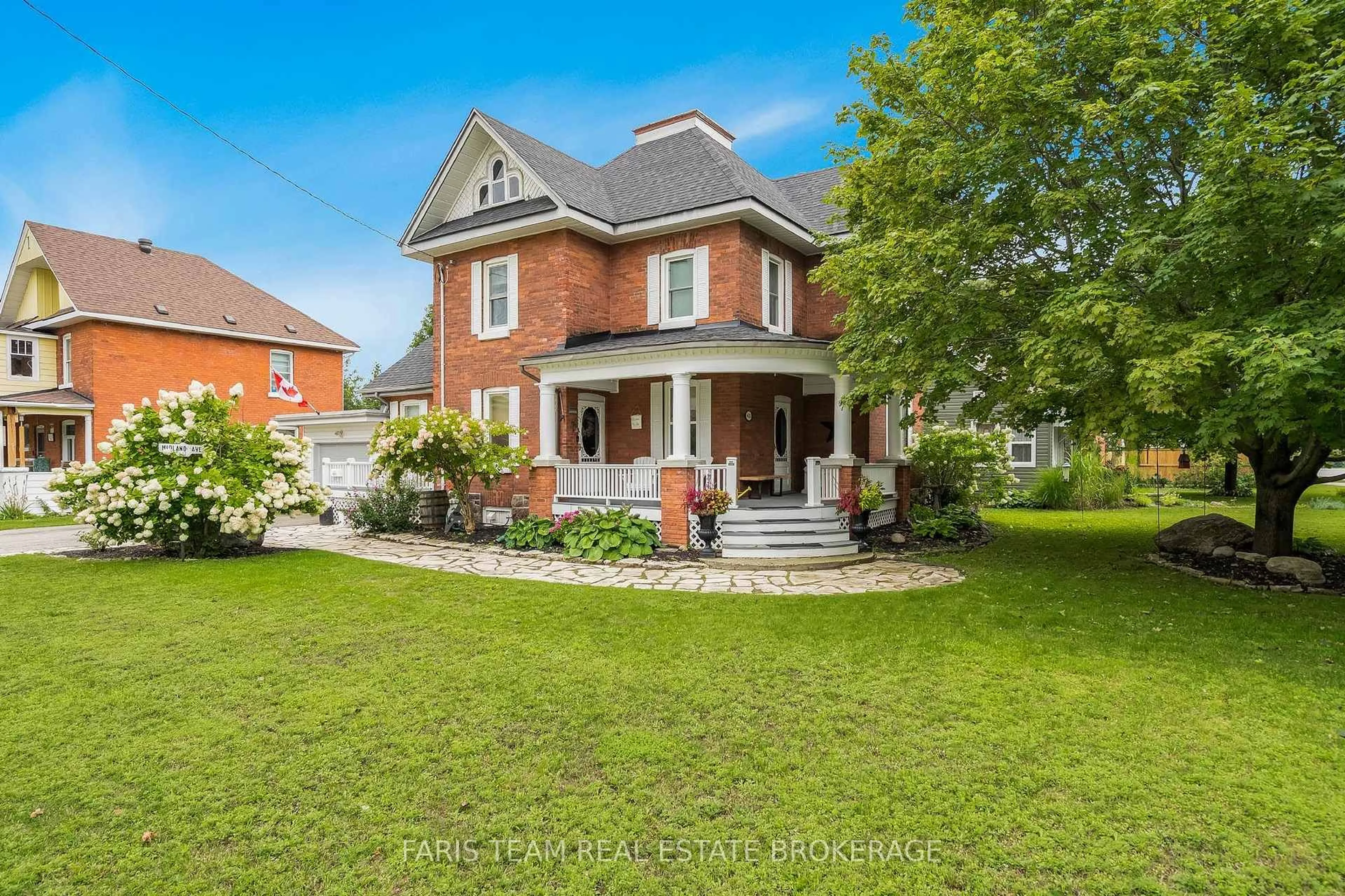 Home with brick exterior material, street for 421 Midland Ave, Midland Ontario L4R 3L2