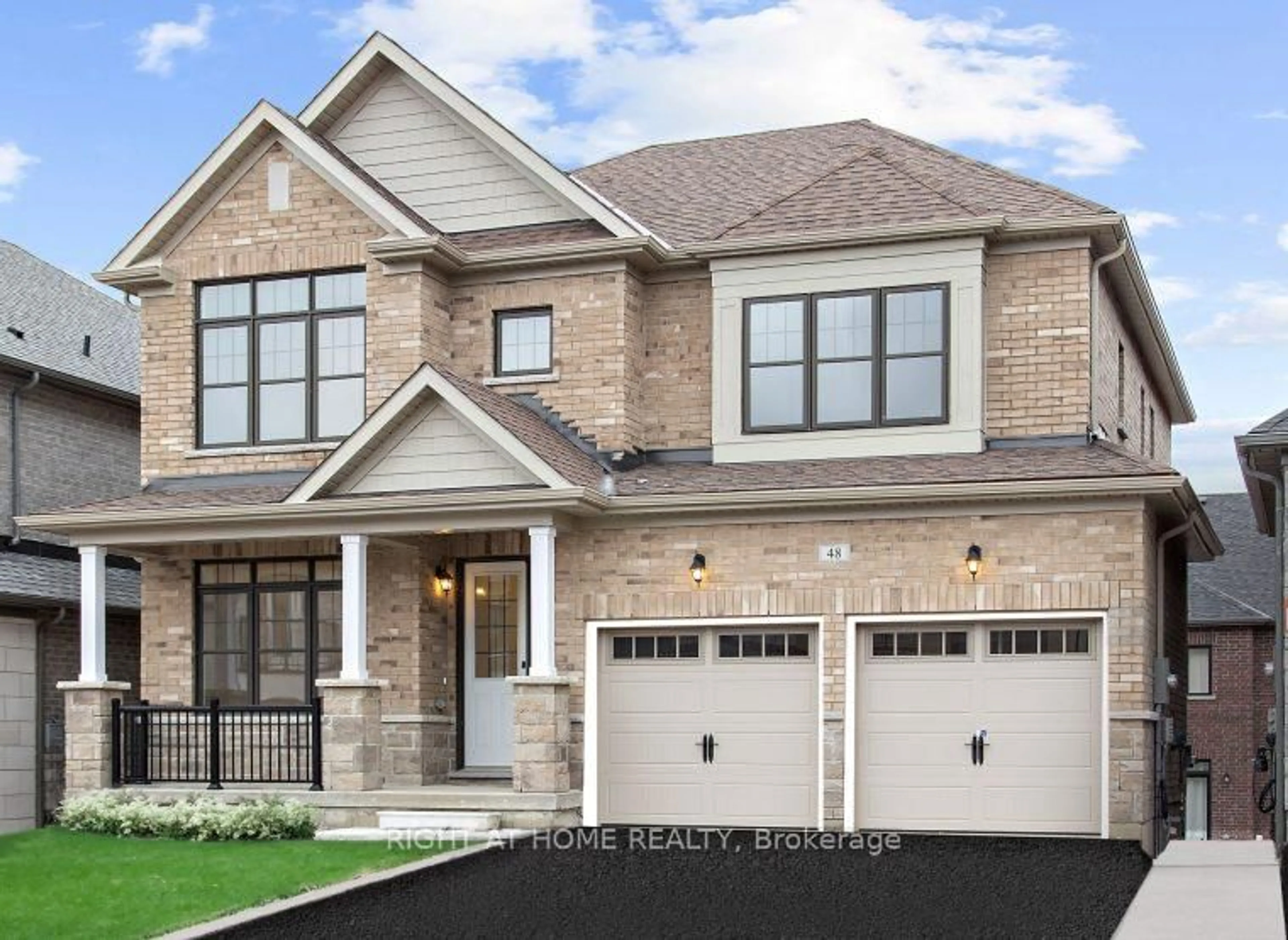 Home with brick exterior material, street for 48 Daffodil Rd, Springwater Ontario L9X 2E1