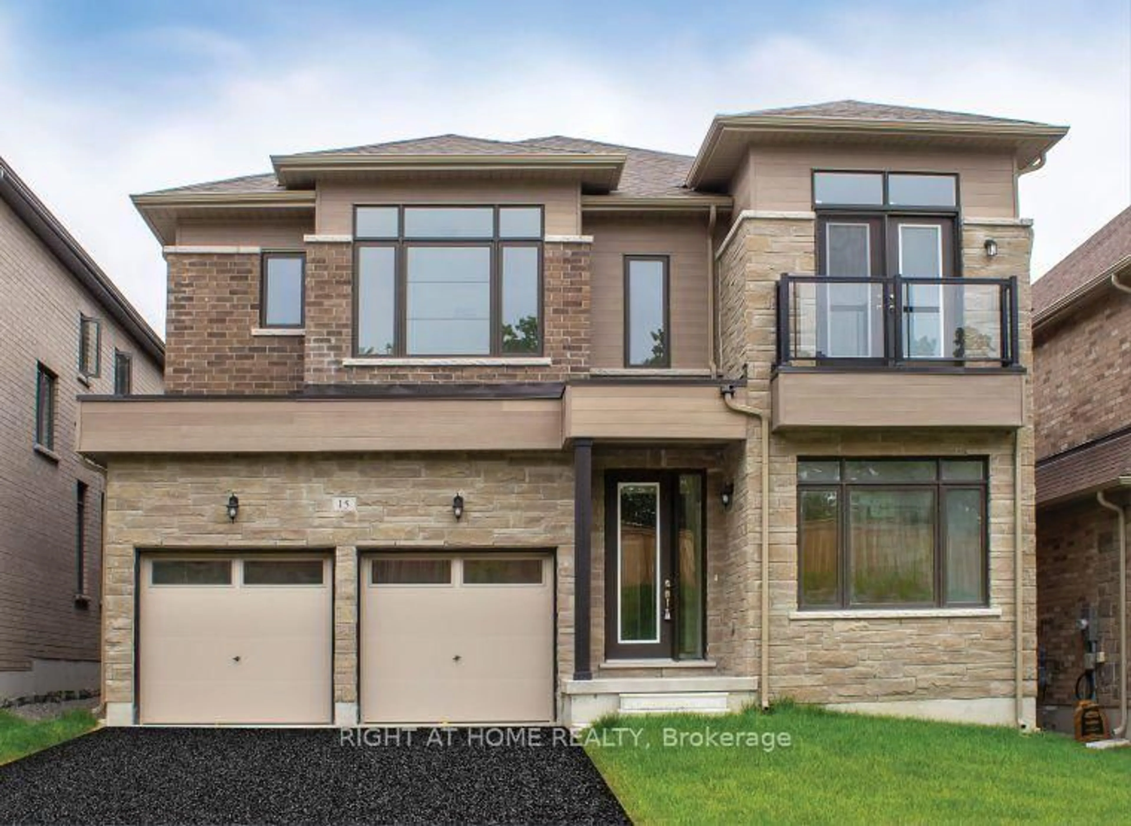 Home with brick exterior material, street for 15 Calypso Ave, Springwater Ontario L9X 2E3