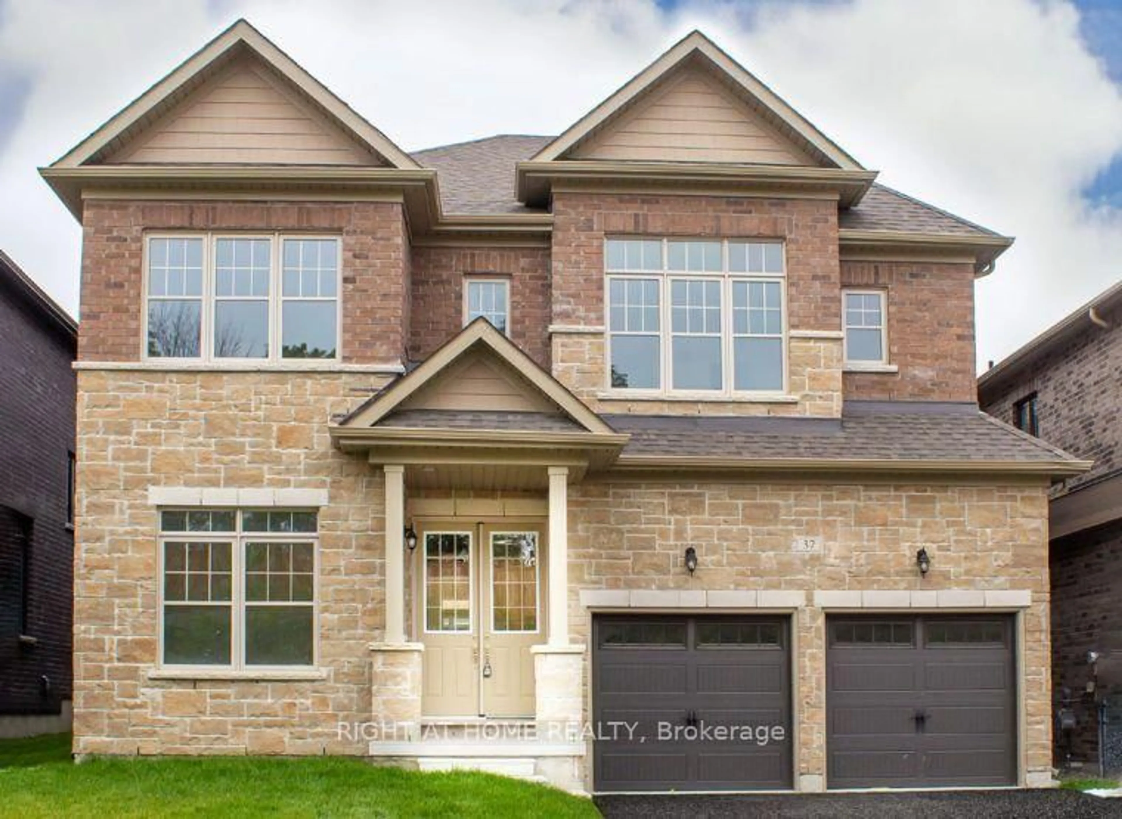 Home with brick exterior material, street for 37 Calypso Ave, Springwater Ontario L9X 2E3