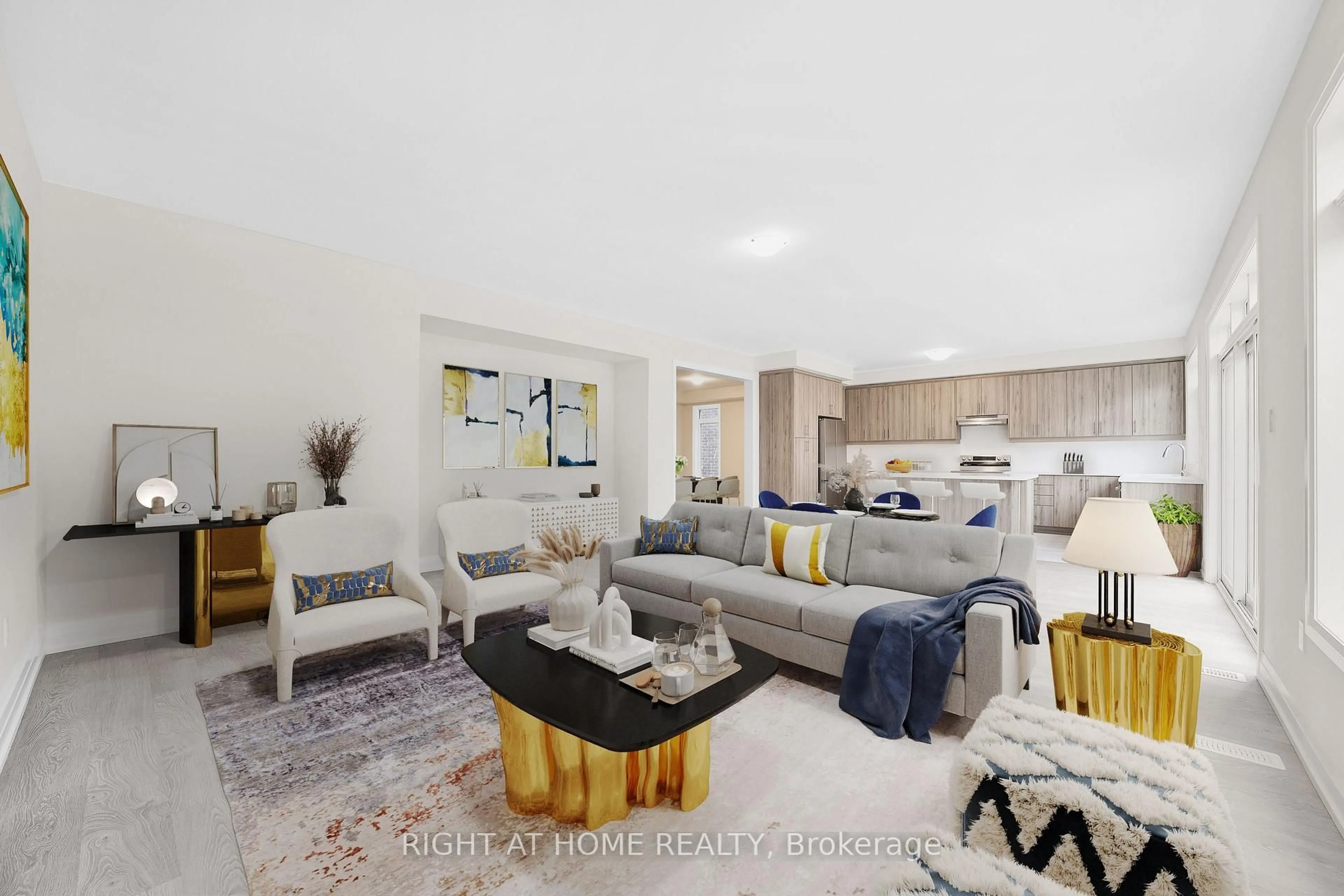 Living room with furniture, unknown for 37 Calypso Ave, Springwater Ontario L9X 2E3