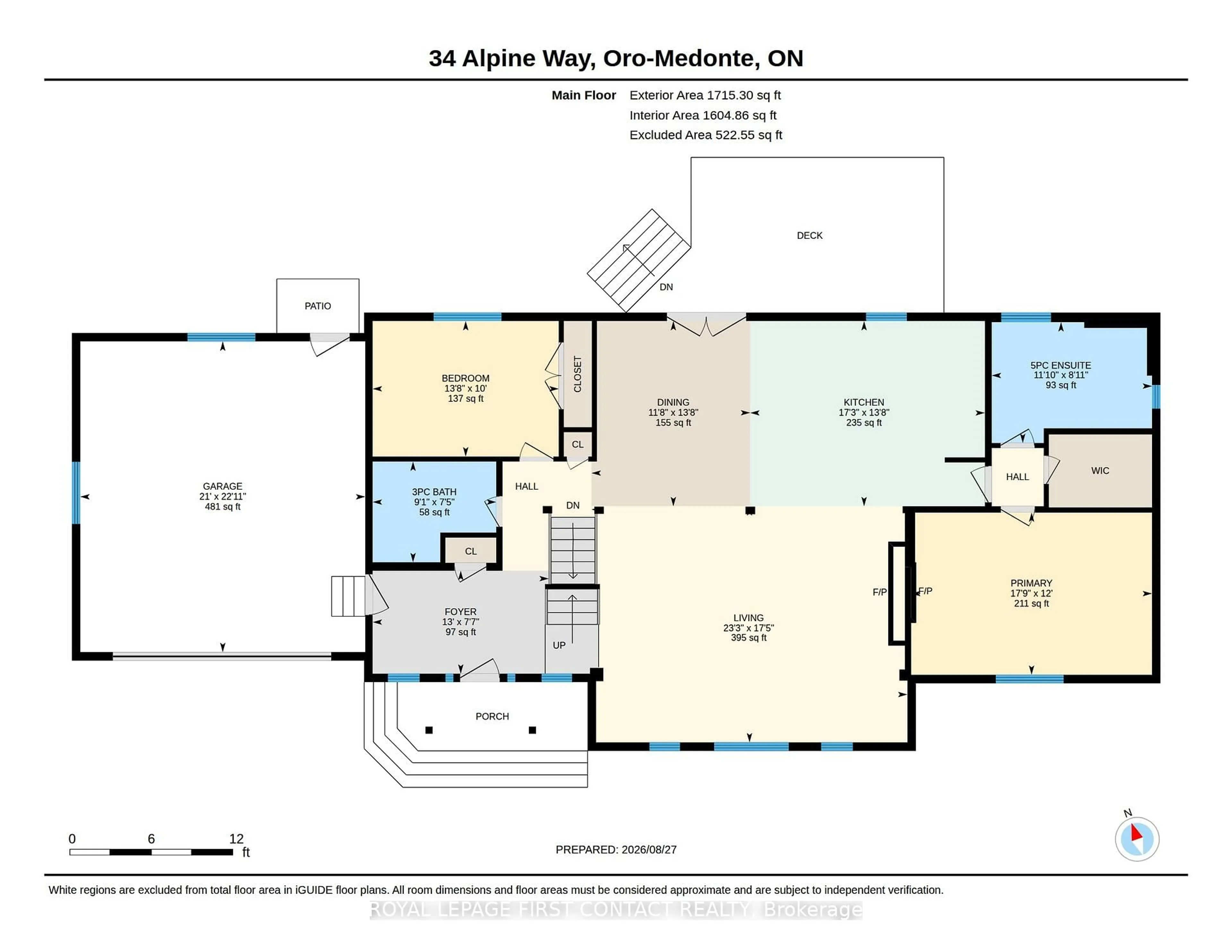 Floor plan for 34 Alpine Way, Oro-Medonte Ontario L0L 2L0