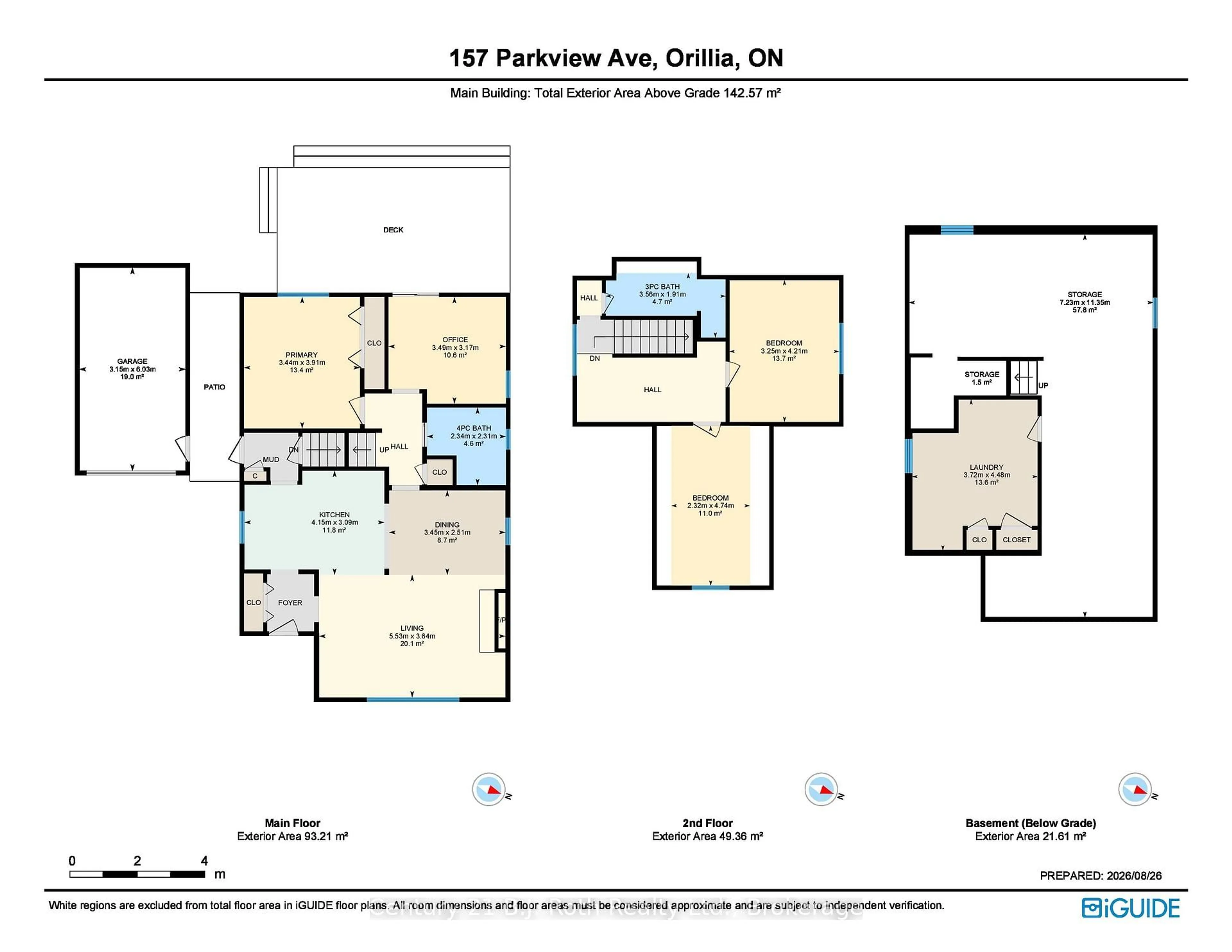 Floor plan for 157 Parkview Ave, Orillia Ontario L3V 4M2