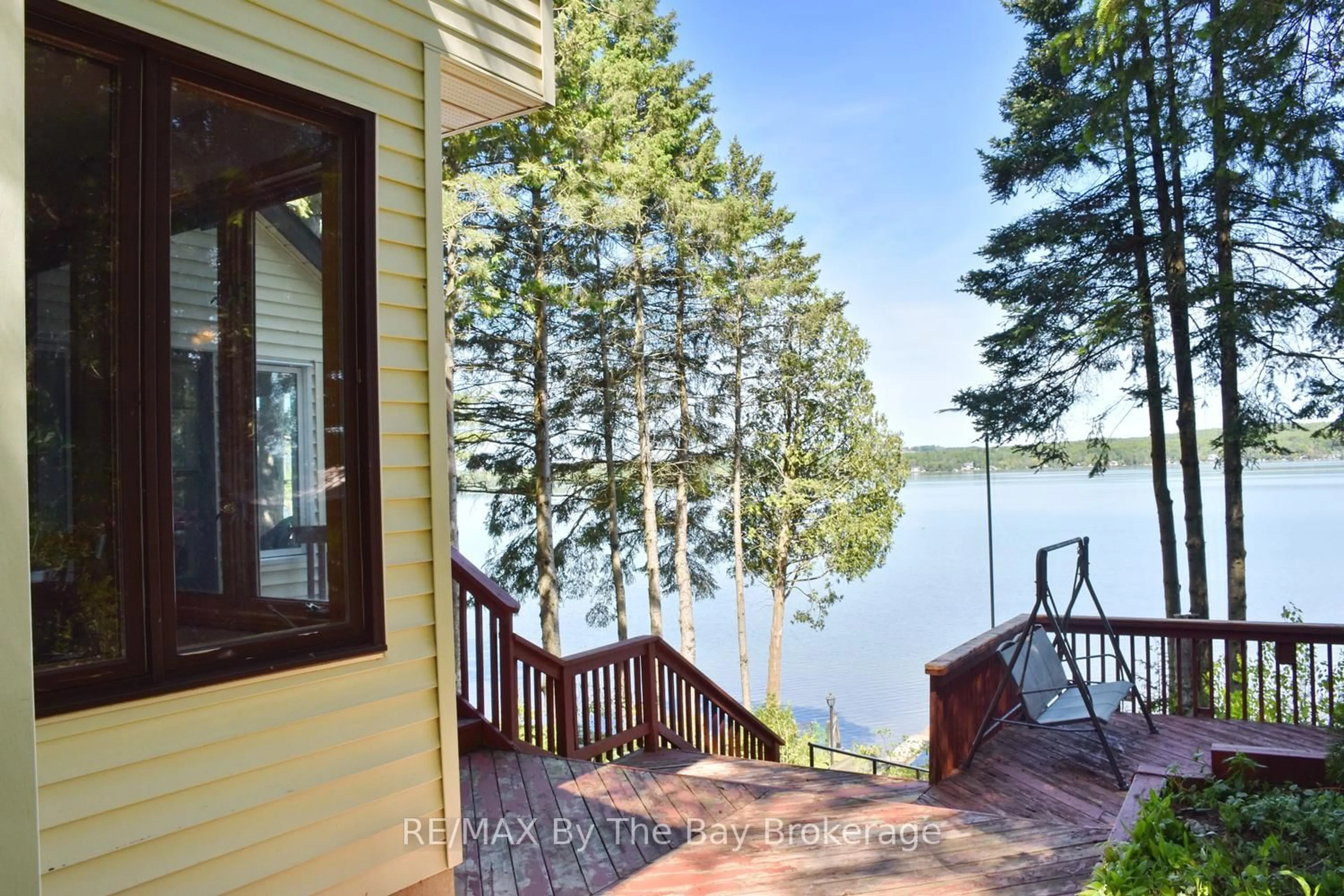 Patio, water/lake/river/ocean view for 2284 South Orr Lake Rd, Springwater Ontario L0L 1P0