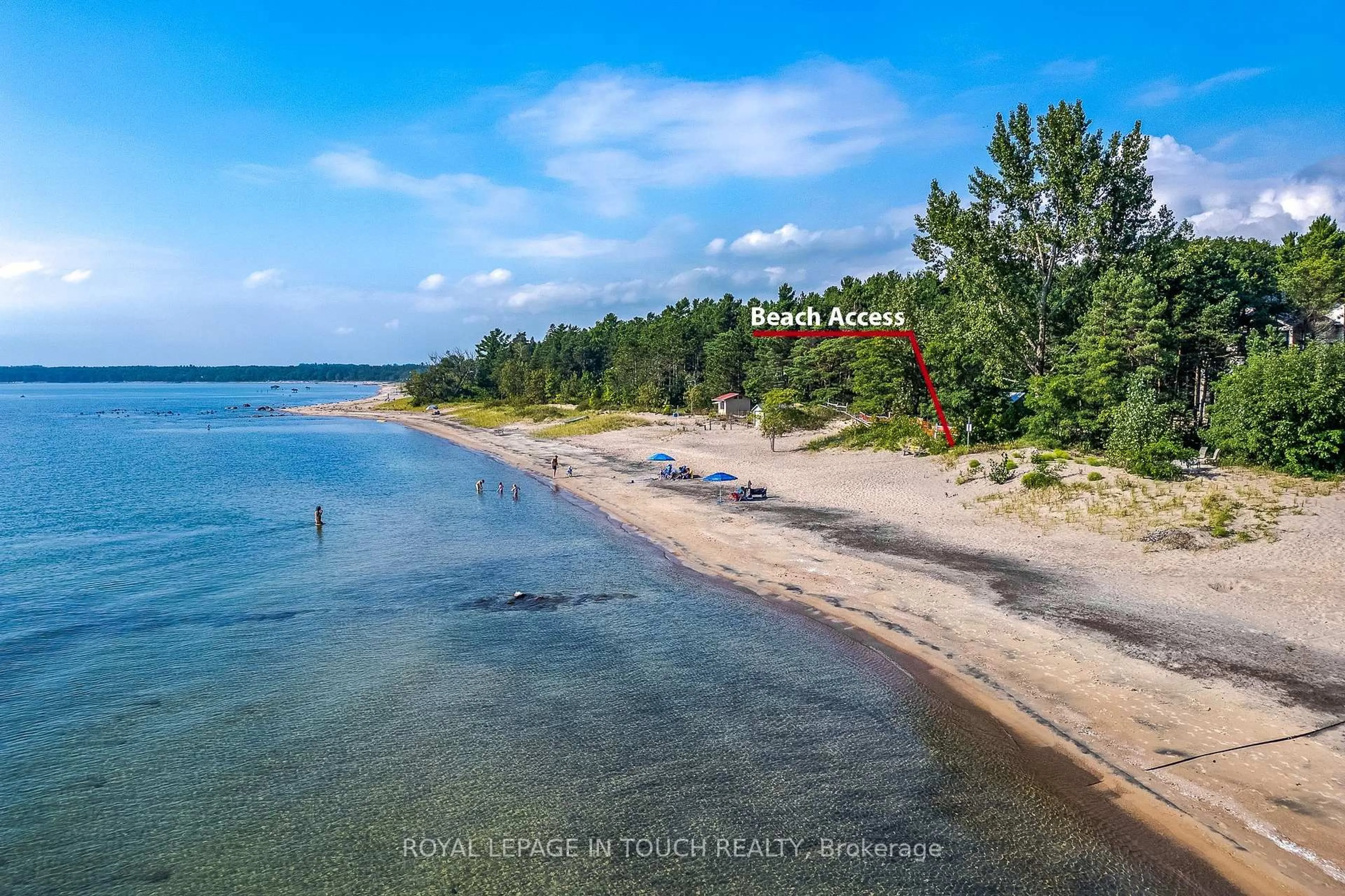 A pic from outside/outdoor area/front of a property/back of a property/a pic from drone, water/lake/river/ocean view for 33 Card Ave, Tiny Ontario L0L 2J0