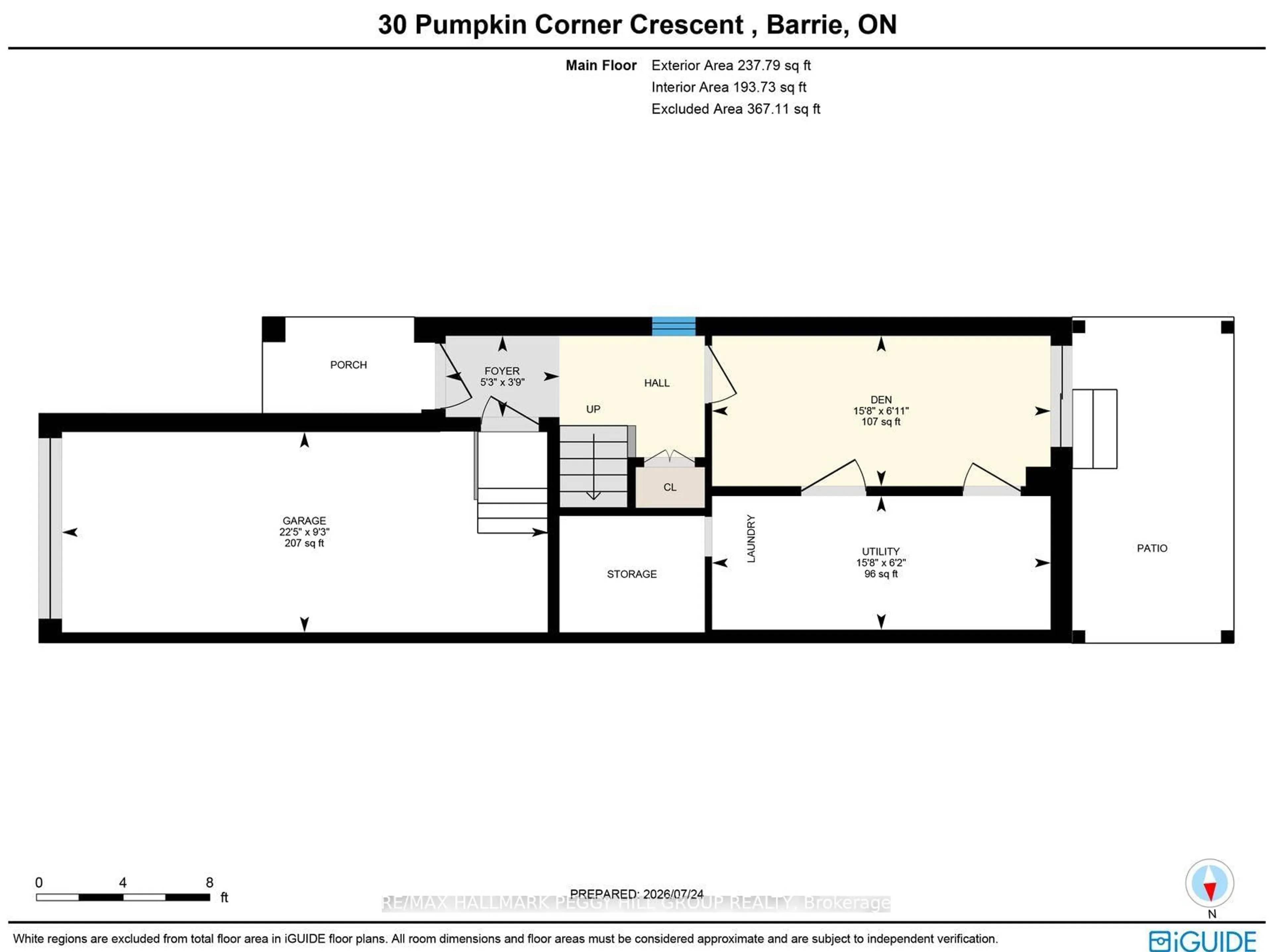 Floor plan for 30 Pumpkin Corner Cres, Barrie Ontario L9J 0T6