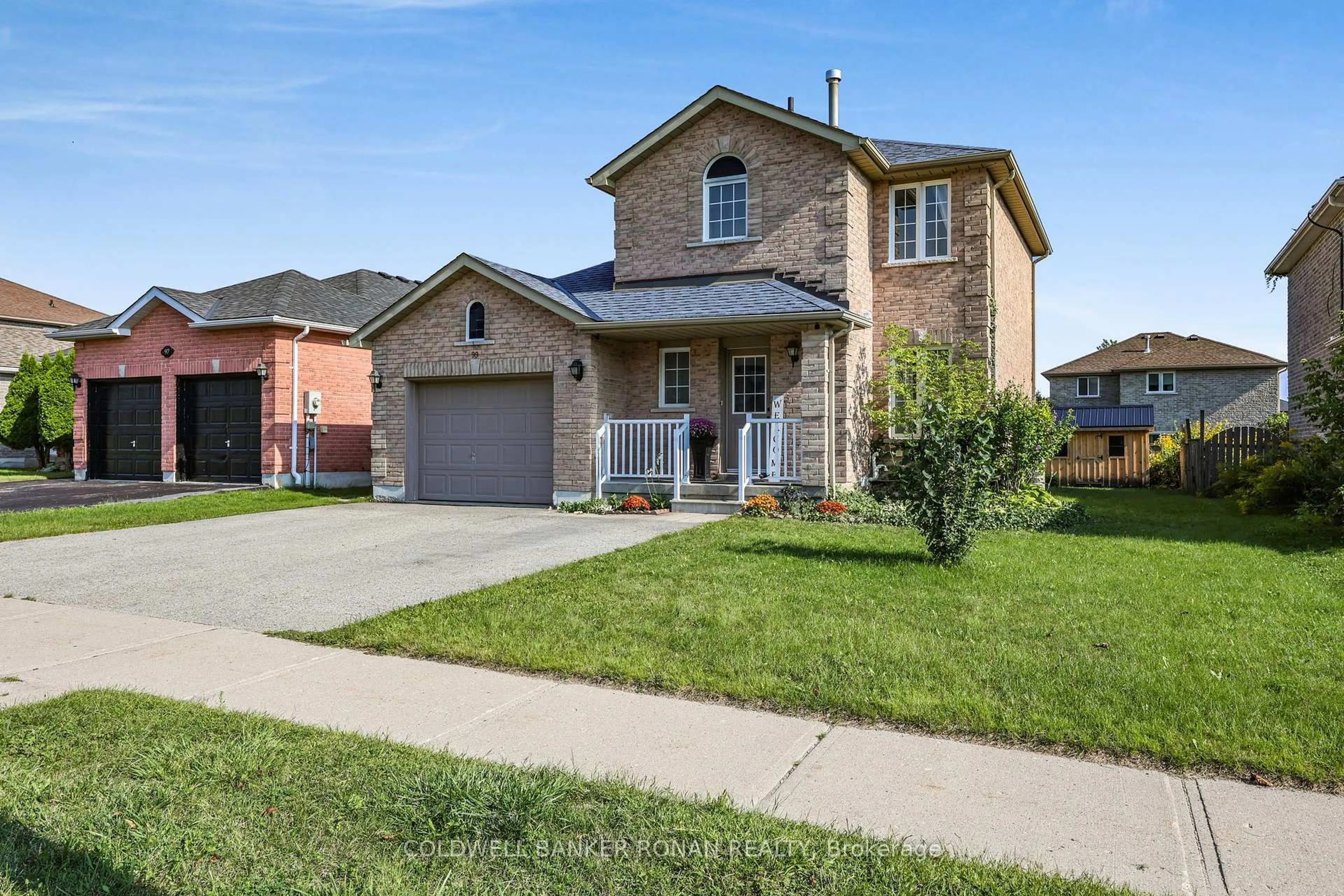 Home with brick exterior material, street for 99 Ruffet Dr, Barrie Ontario L4N 0N7