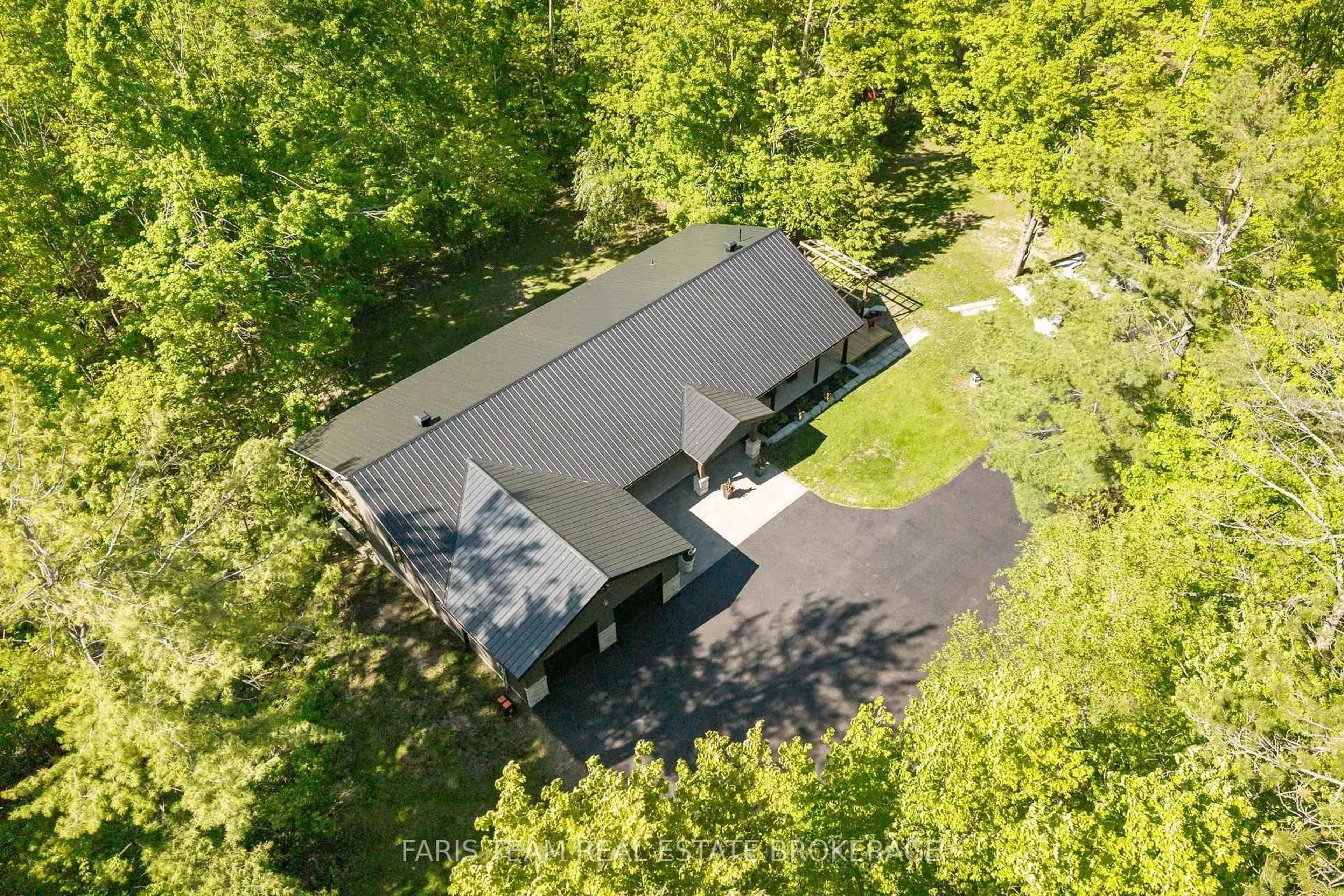 A pic from outside/outdoor area/front of a property/back of a property/a pic from drone, forest/trees view for 800 Mount St. Louis Rd, Oro-Medonte Ontario L0L 1V0