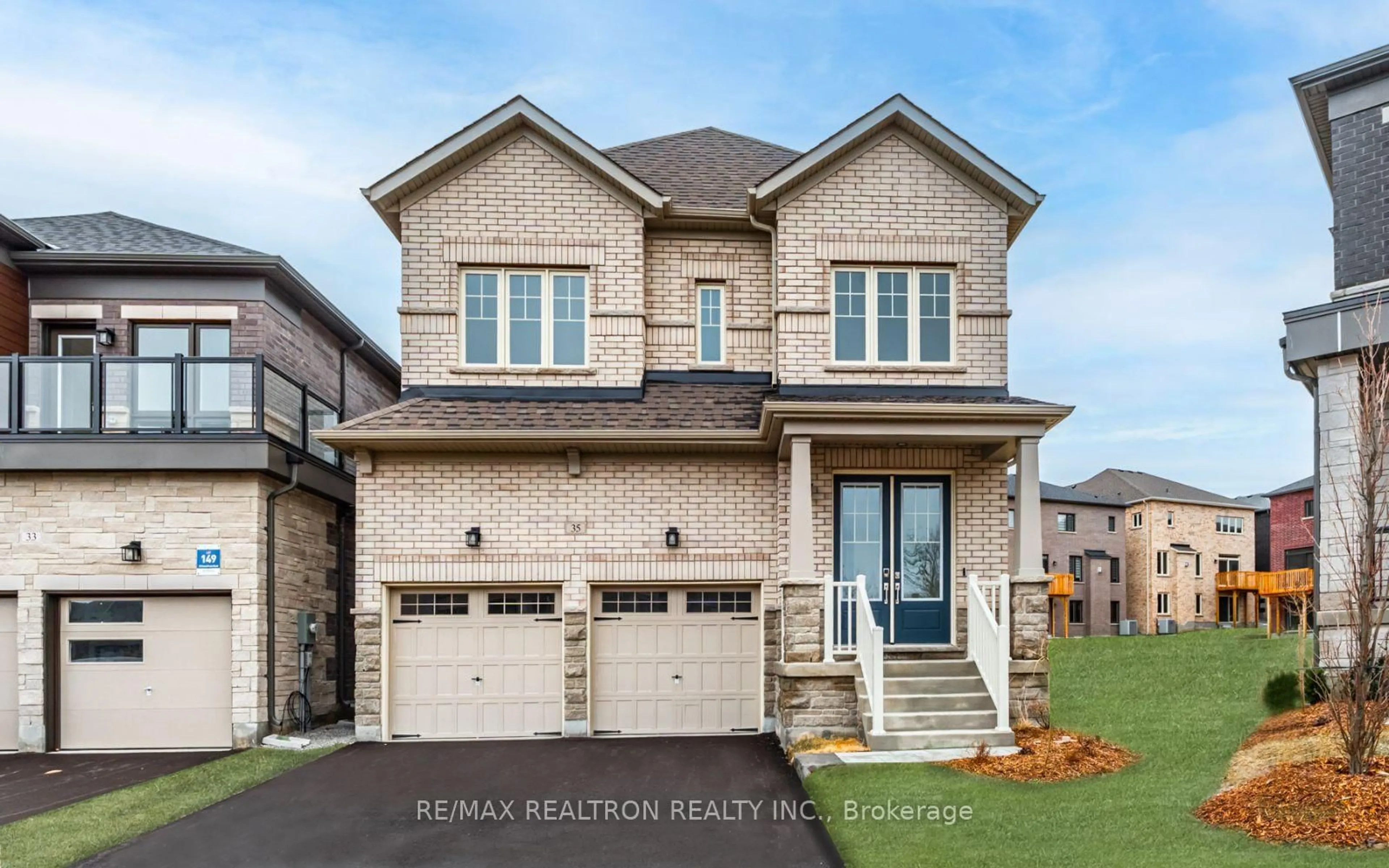 Home with brick exterior material, street for 35 Sassafras Rd, Springwater Ontario L9X 2C6