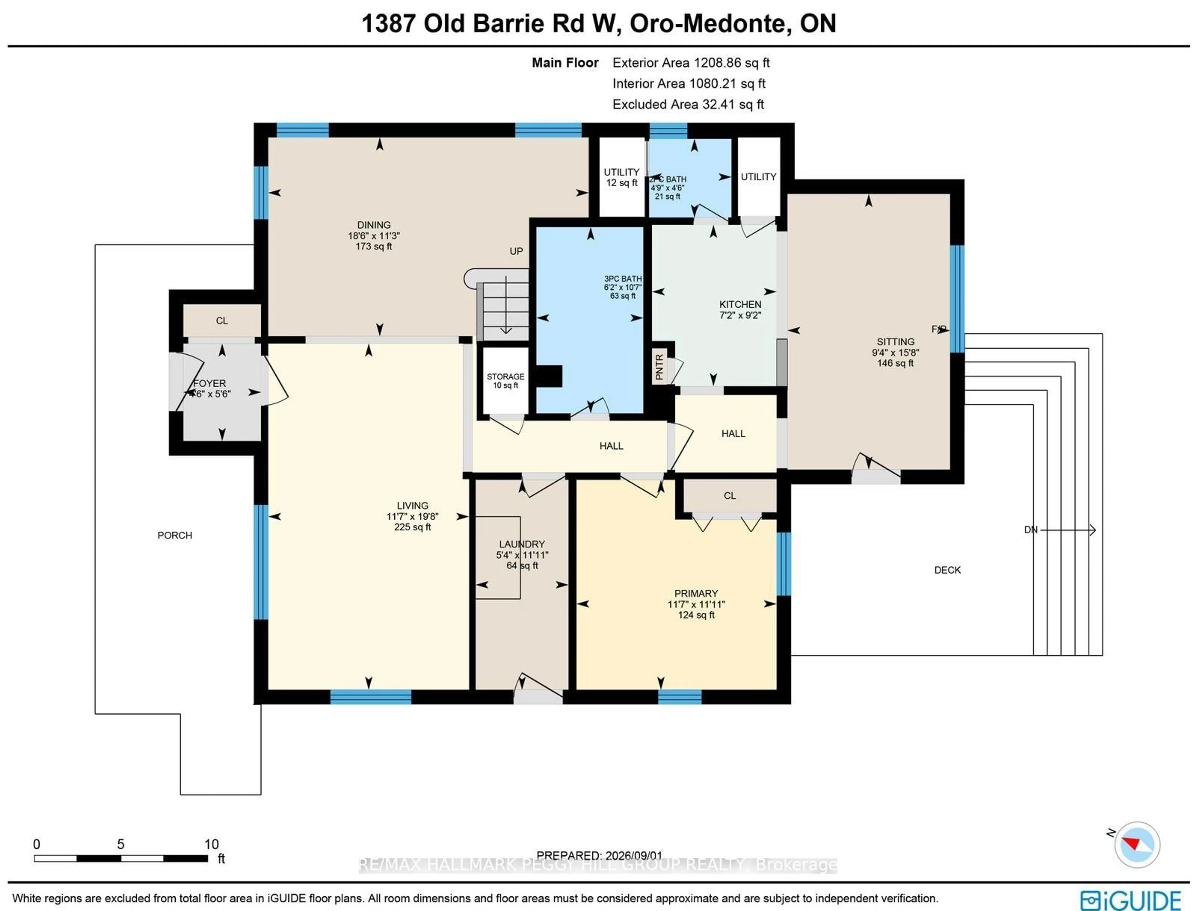 Floor plan for 1387 Old Barrie Rd, Oro-Medonte Ontario L0L 2L0