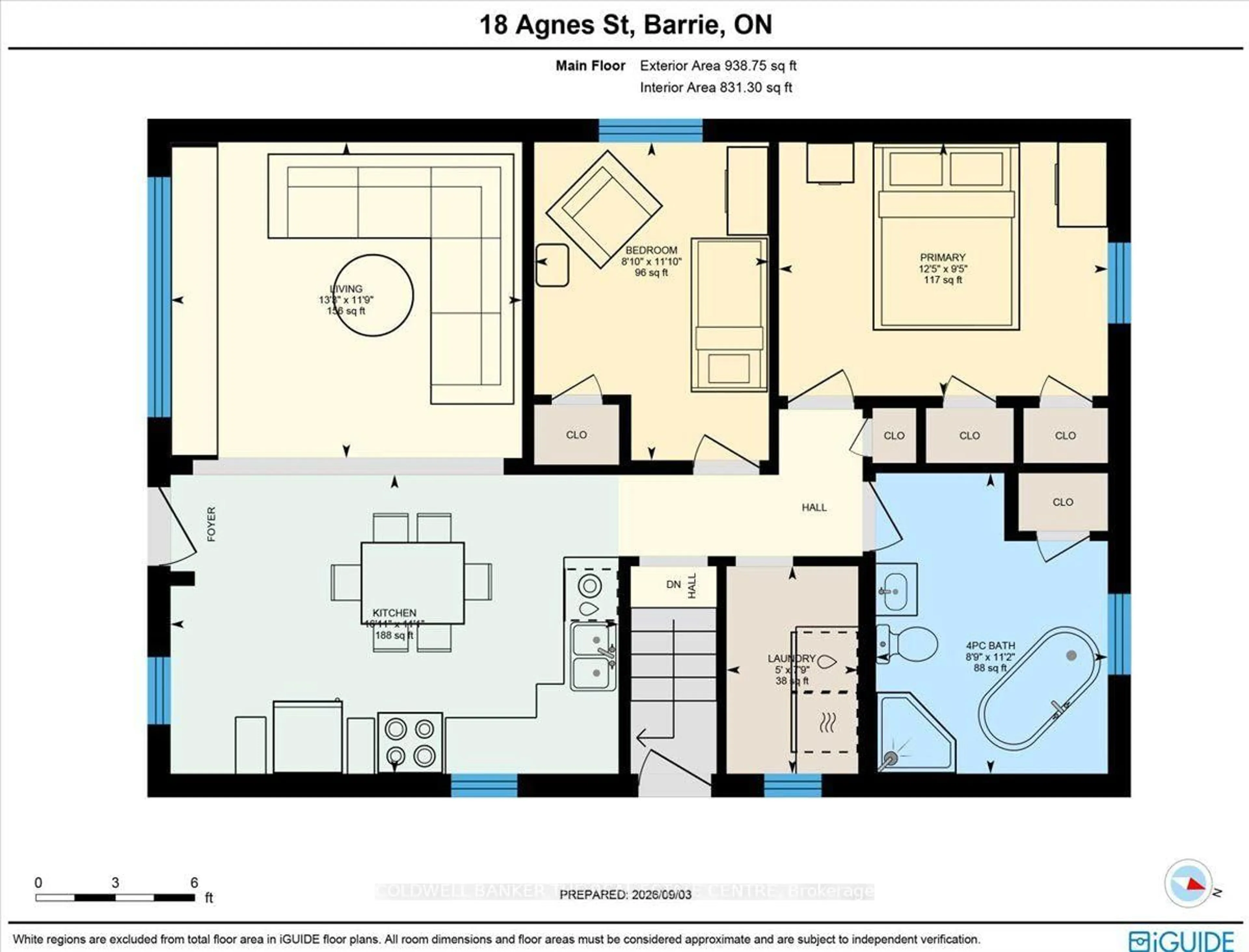 Floor plan for 18 Agnes St, Barrie Ontario L4M 2S2