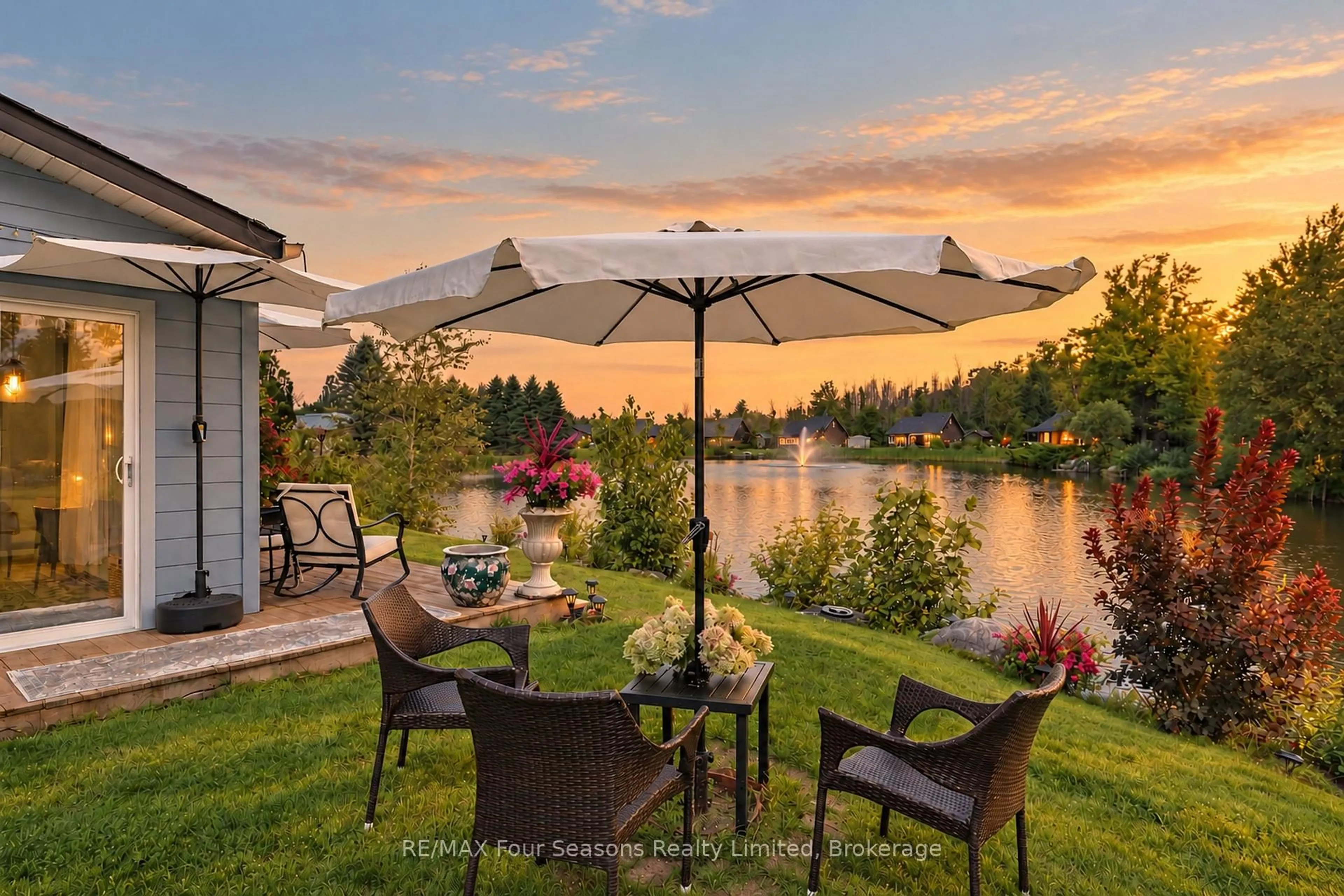 Patio, water/lake/river/ocean view for 47 CABIN Cres, Wasaga Beach Ontario L9Z 1X7