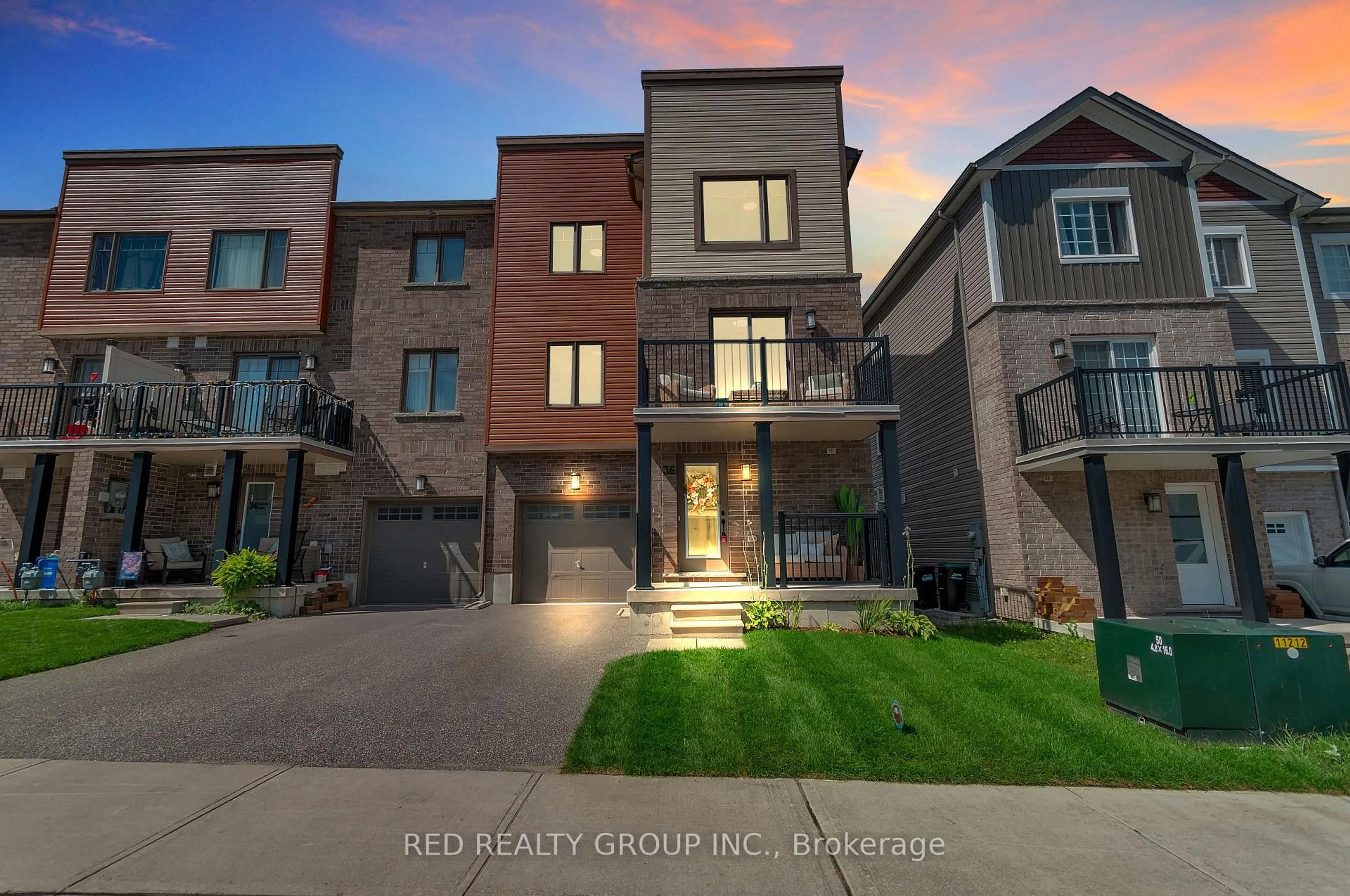 Home with brick exterior material, street for 36 Andean Lane, Barrie Ontario L9J 0J4