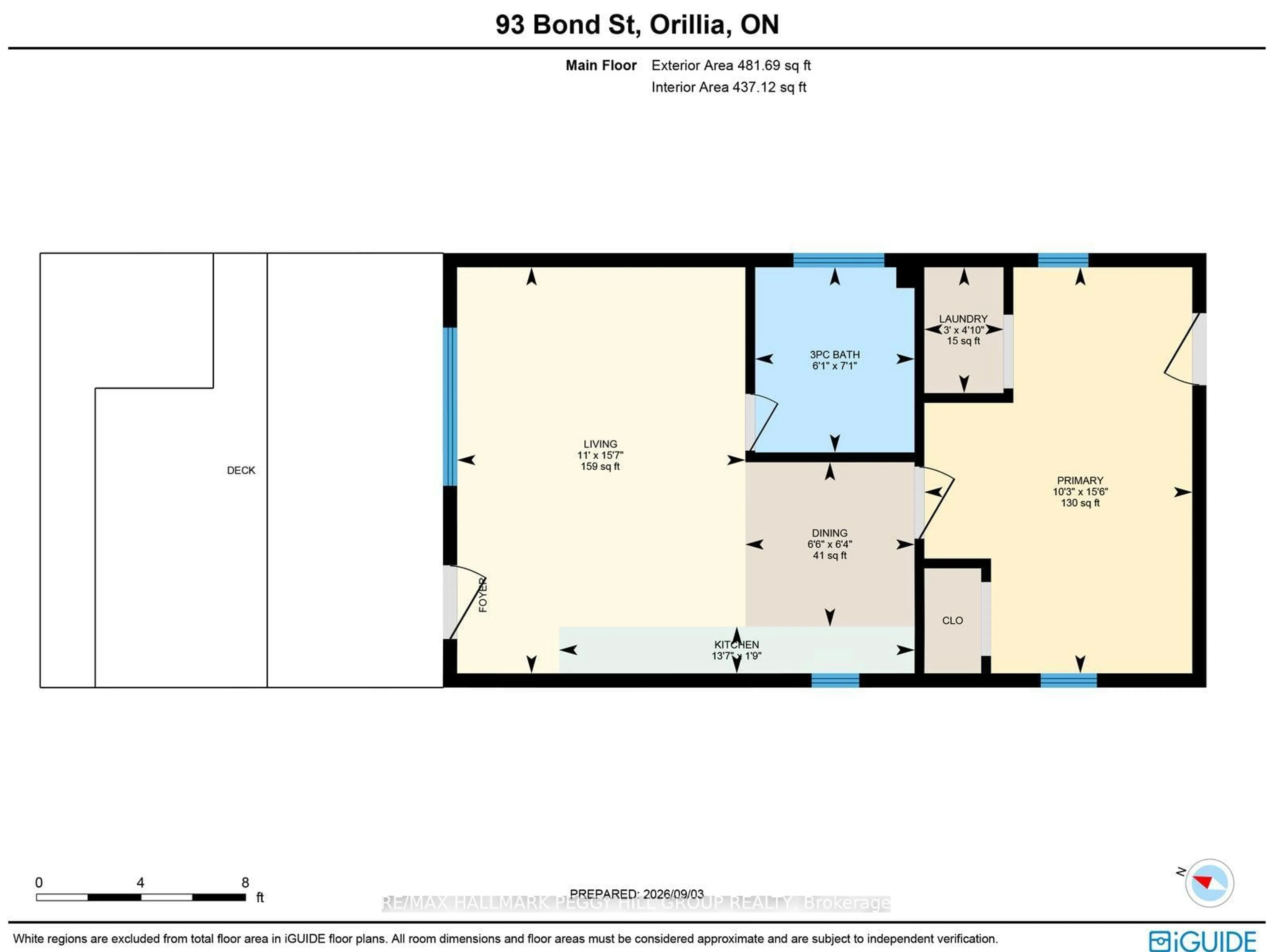 Floor plan for 93 Bond St, Orillia Ontario L3V 1J7