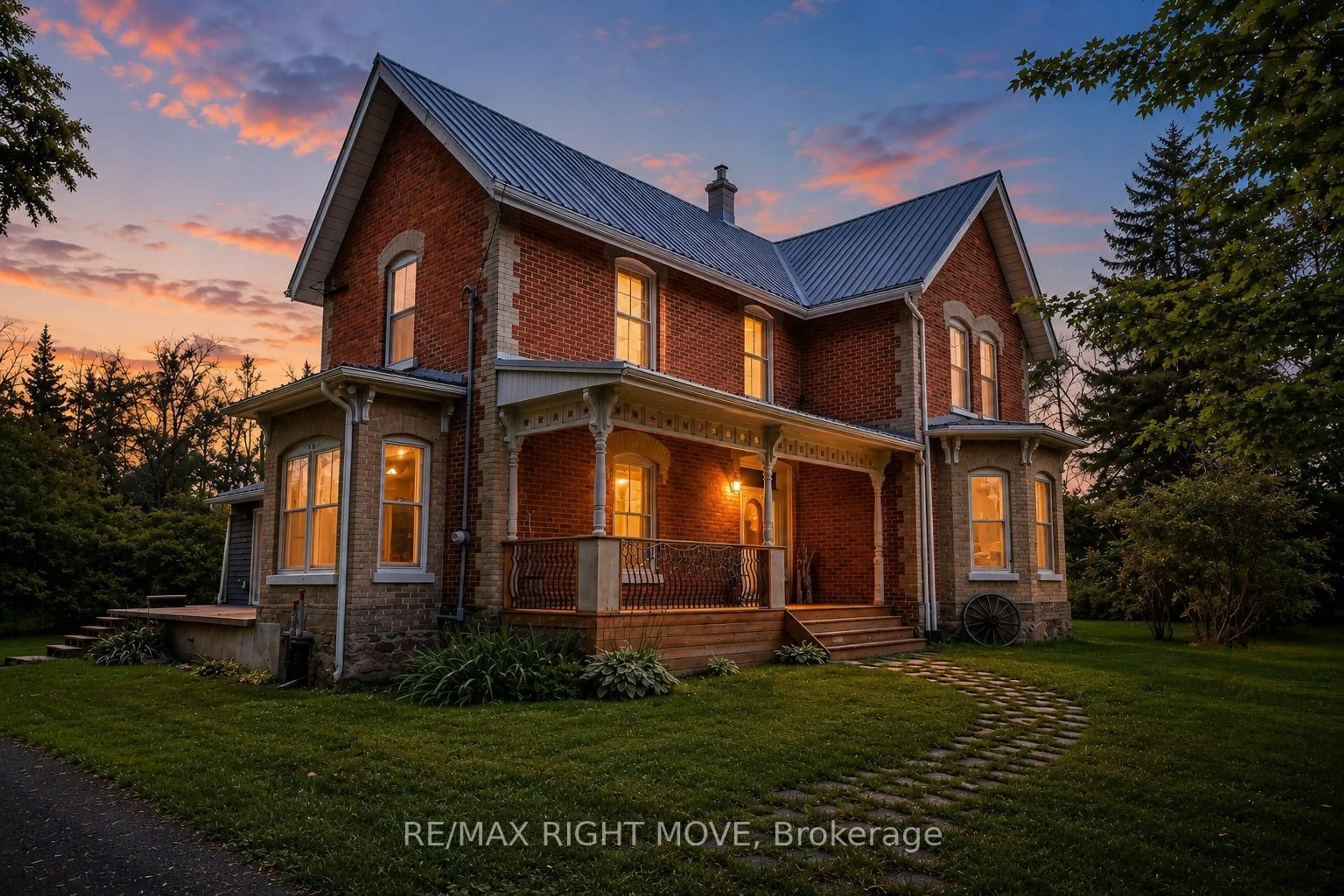 Home with brick exterior material, building for 7514 Rama Rd, Ramara Ontario L0K 2B0