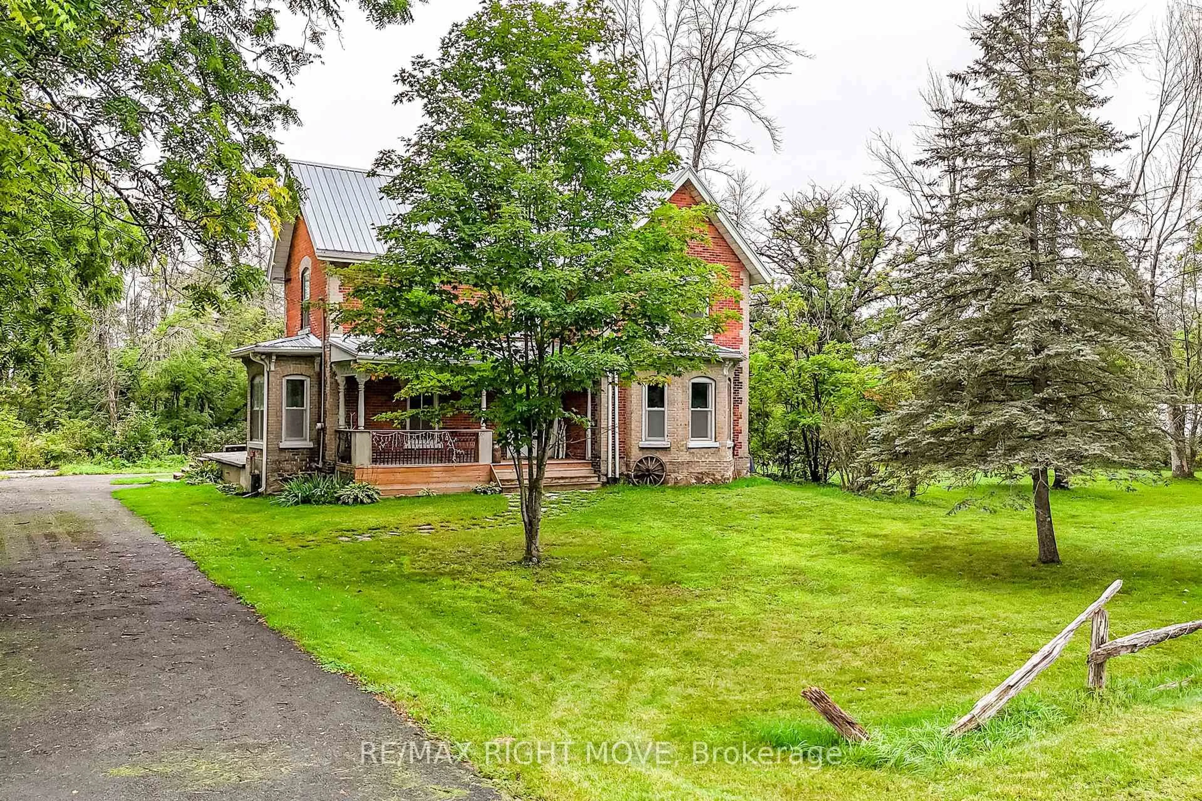 A pic from outside/outdoor area/front of a property/back of a property/a pic from drone, street for 7514 Rama Rd, Ramara Ontario L0K 2B0