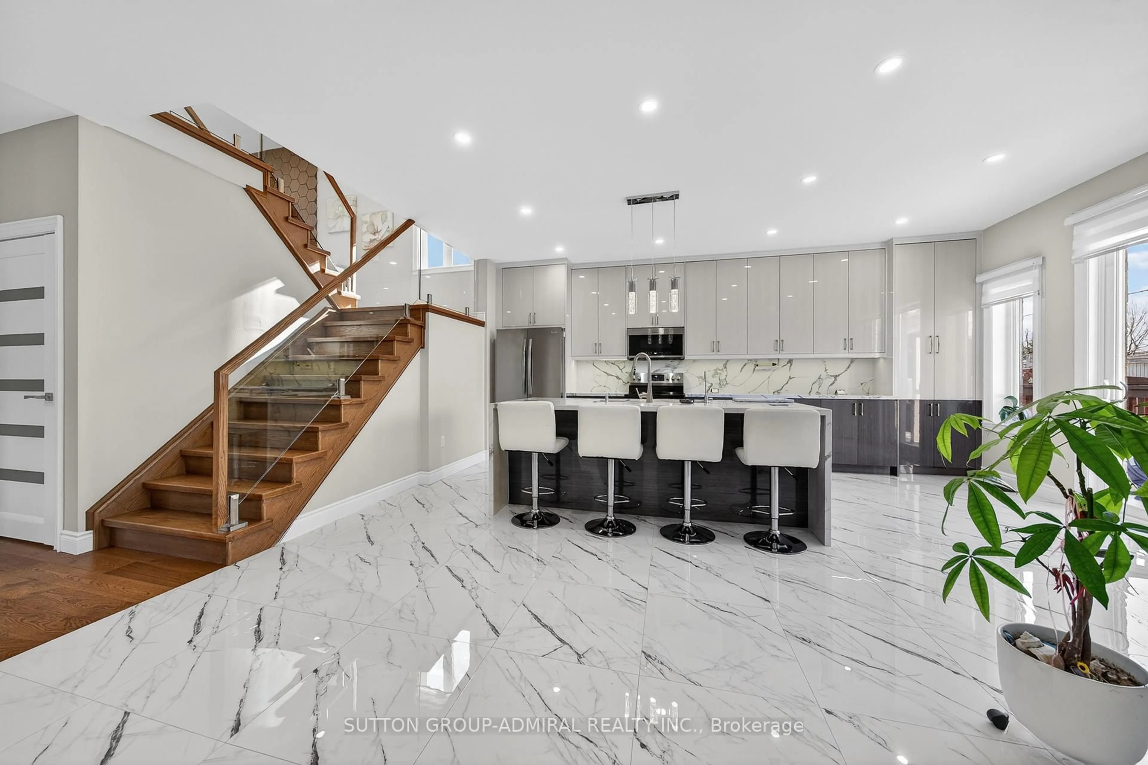 Contemporary kitchen, ceramic/tile floor for 62 Prince George Cres, Barrie Ontario L4N 0K9